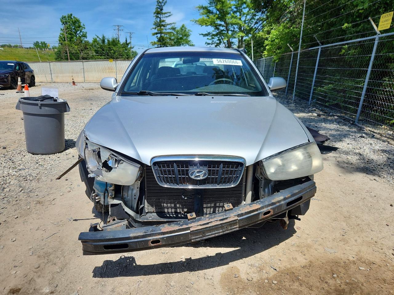 2003 Hyundai Elantra Gls Silver vin: KMHDN45D23U680045