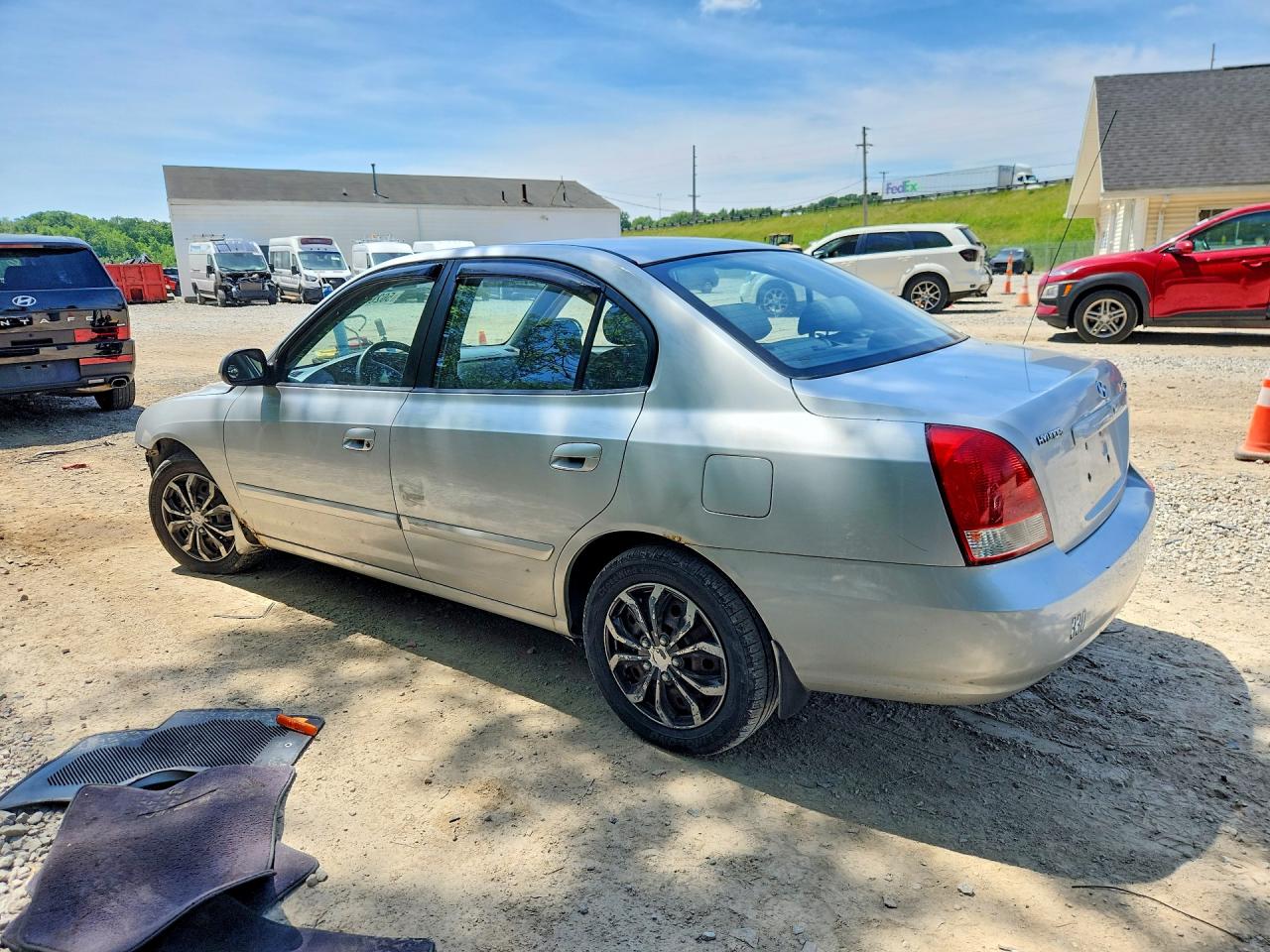 2003 Hyundai Elantra Gls Silver vin: KMHDN45D23U680045