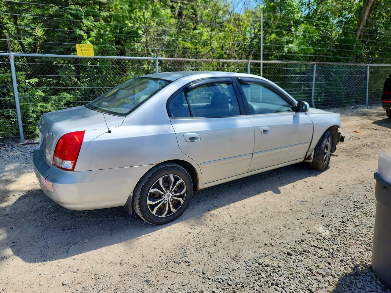 2003 Hyundai Elantra Gls Silver vin: KMHDN45D23U680045