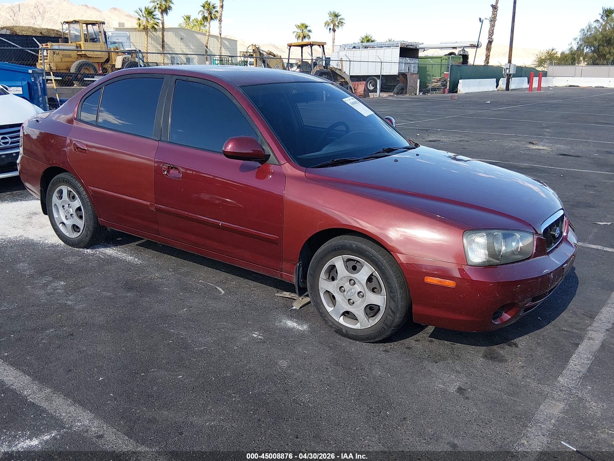2001 Hyundai Elantra Gls Red vin: KMHDN45D31U176035