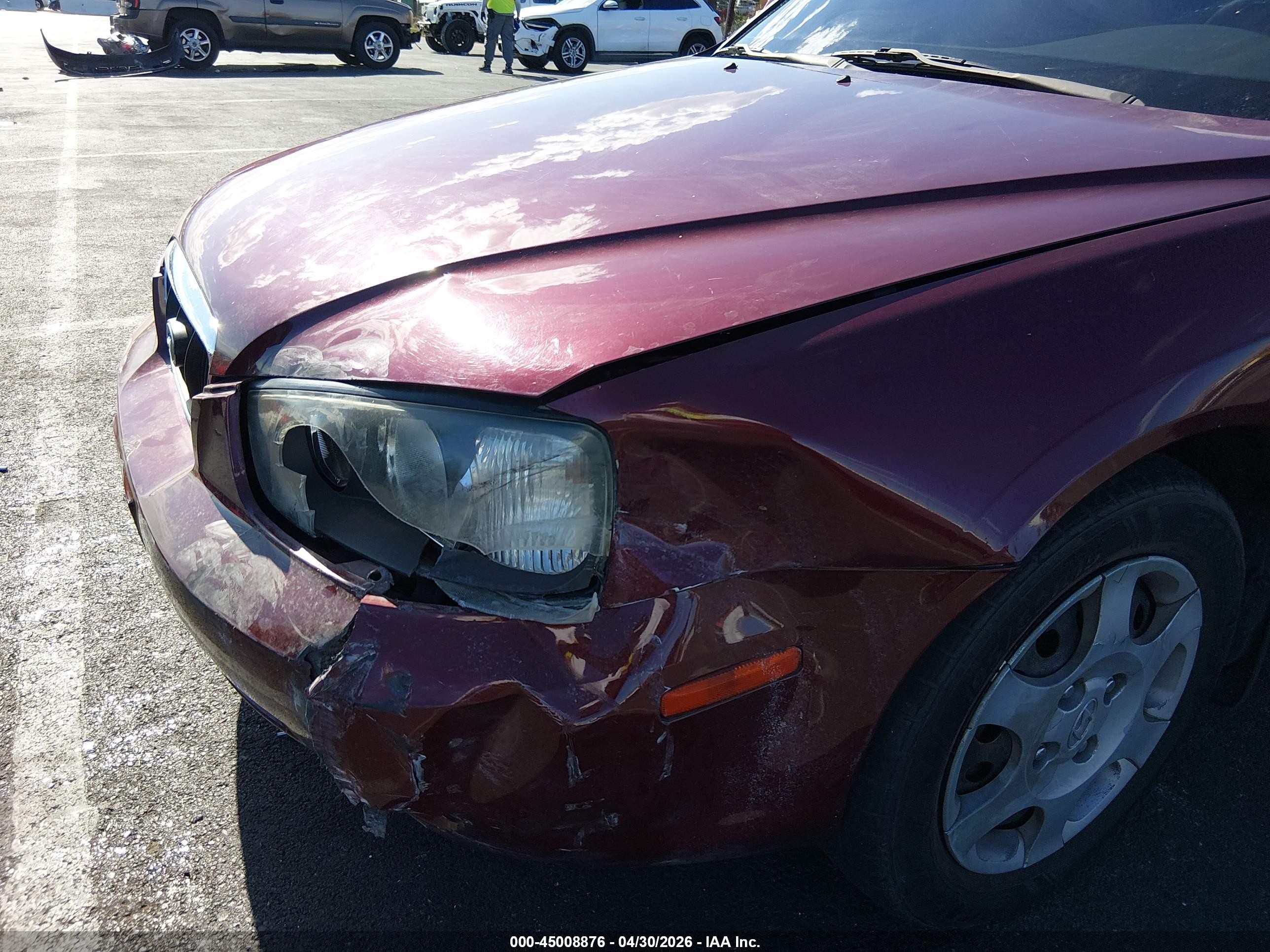 2001 Hyundai Elantra Gls Red vin: KMHDN45D31U176035
