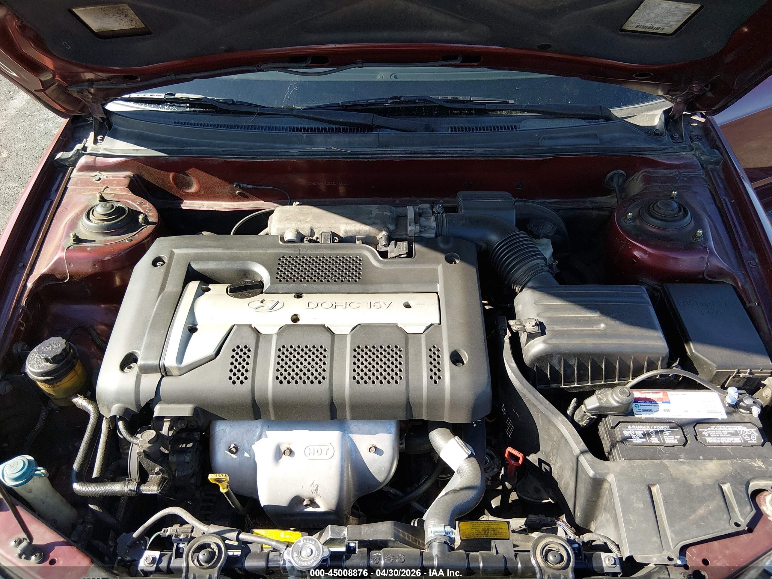2001 Hyundai Elantra Gls Red vin: KMHDN45D31U176035
