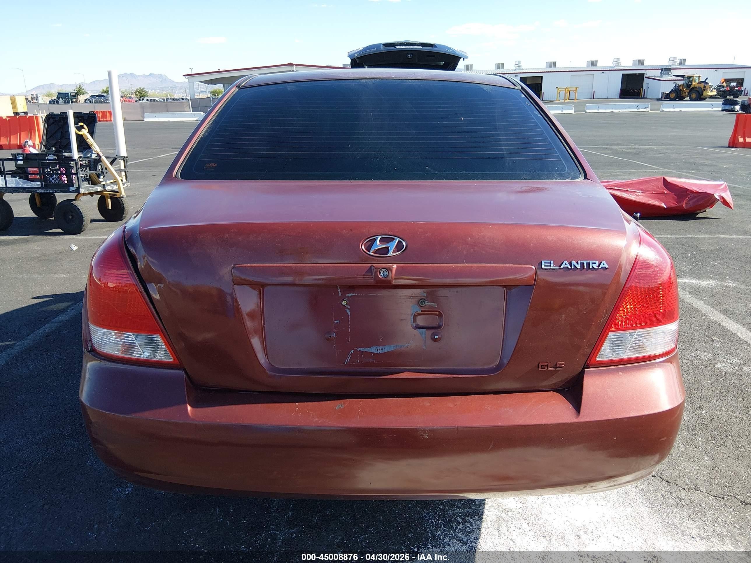 2001 Hyundai Elantra Gls Red vin: KMHDN45D31U176035