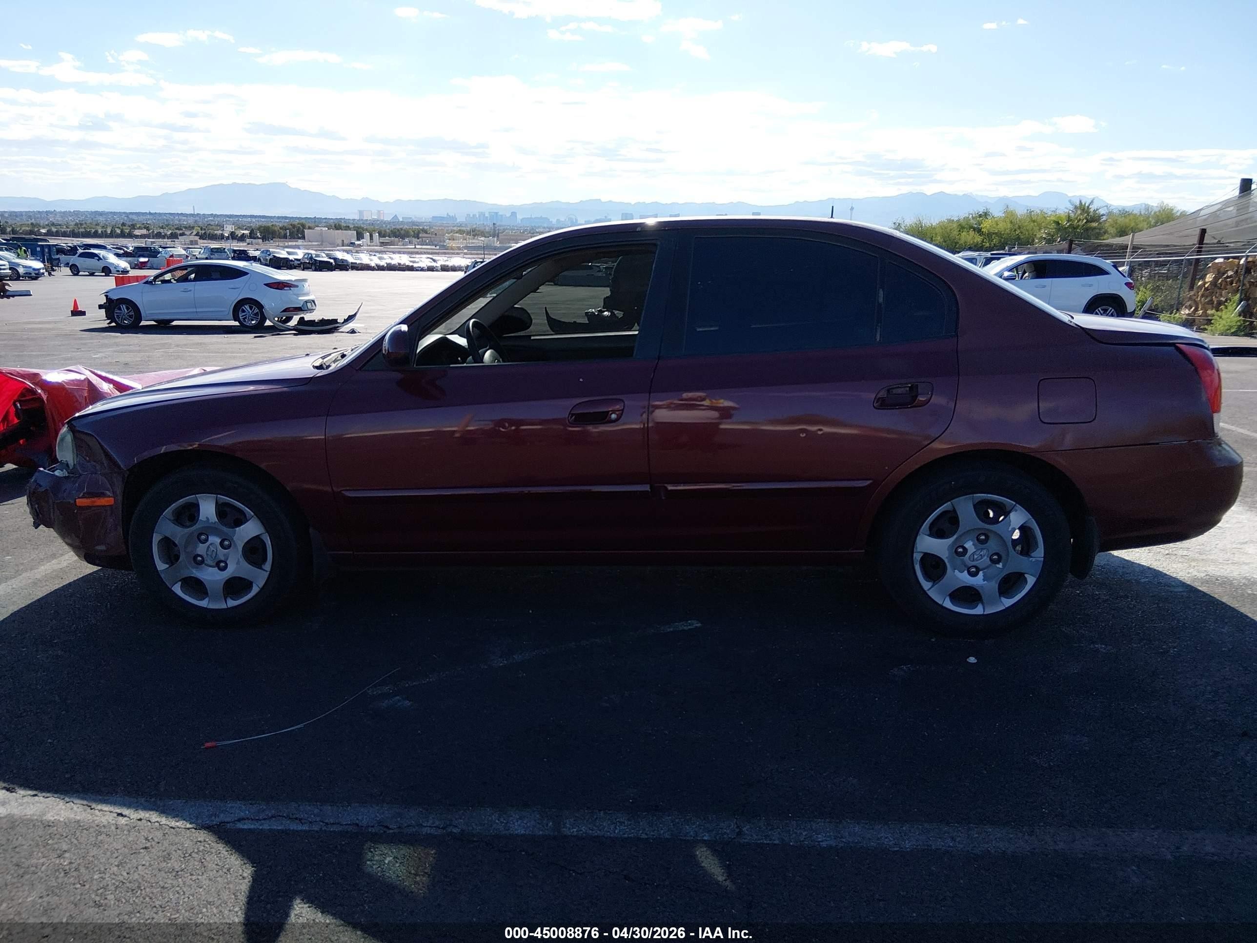 2001 Hyundai Elantra Gls Red vin: KMHDN45D31U176035
