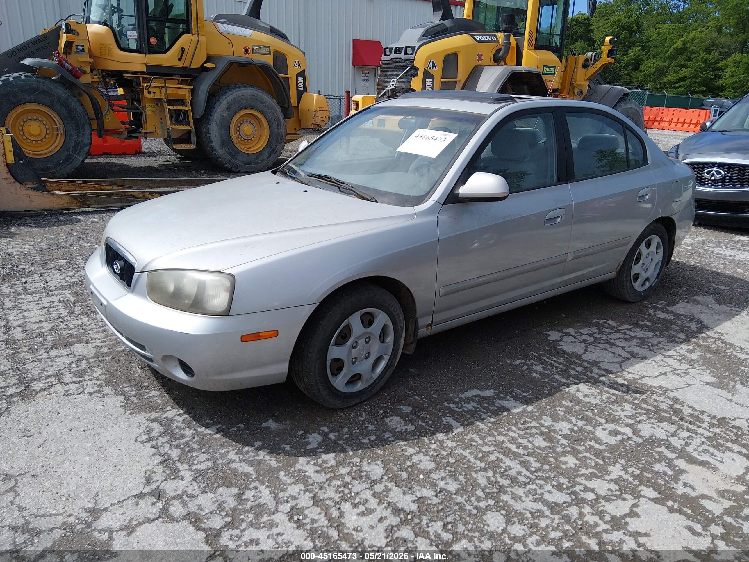 2001 Hyundai Elantra Gls Silver vin: KMHDN45D31U248366