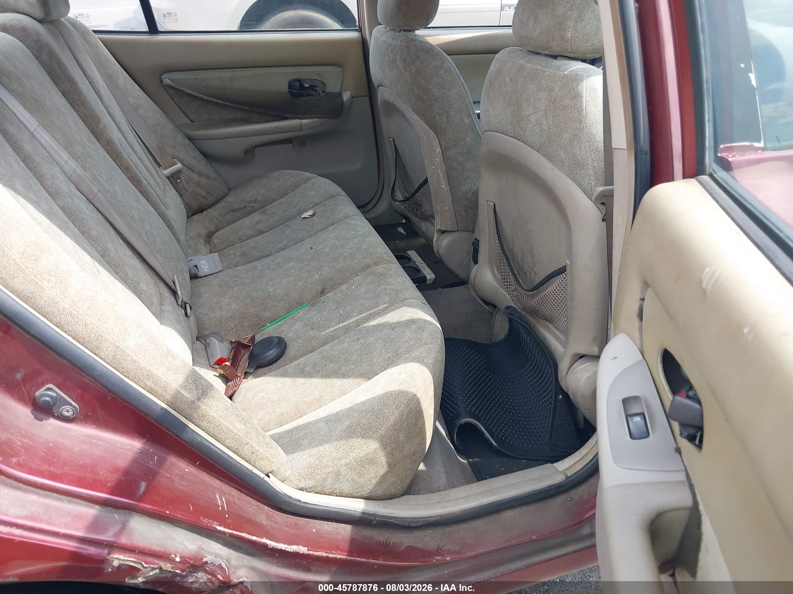 2001 Hyundai Elantra Gls Burgundy vin: KMHDN45D41U215781