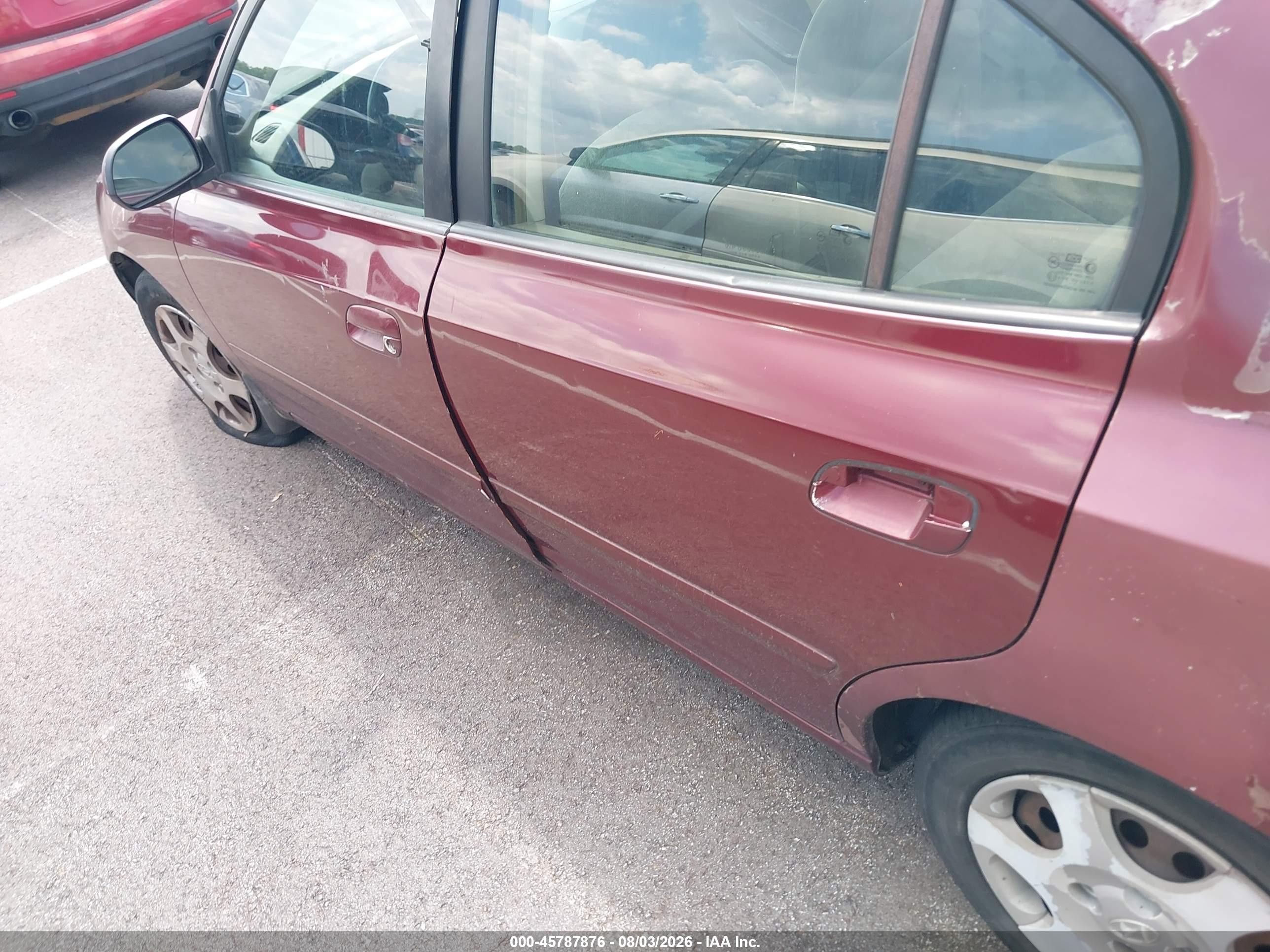 2001 Hyundai Elantra Gls Burgundy vin: KMHDN45D41U215781