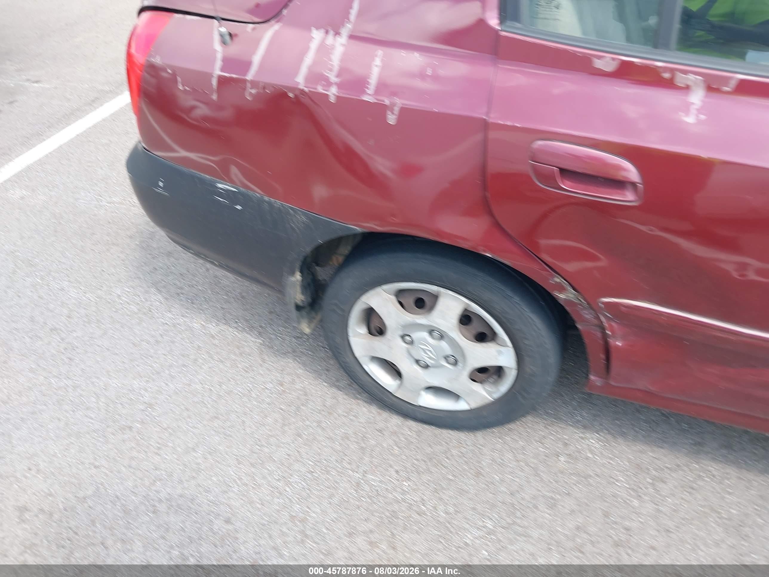 2001 Hyundai Elantra Gls Burgundy vin: KMHDN45D41U215781