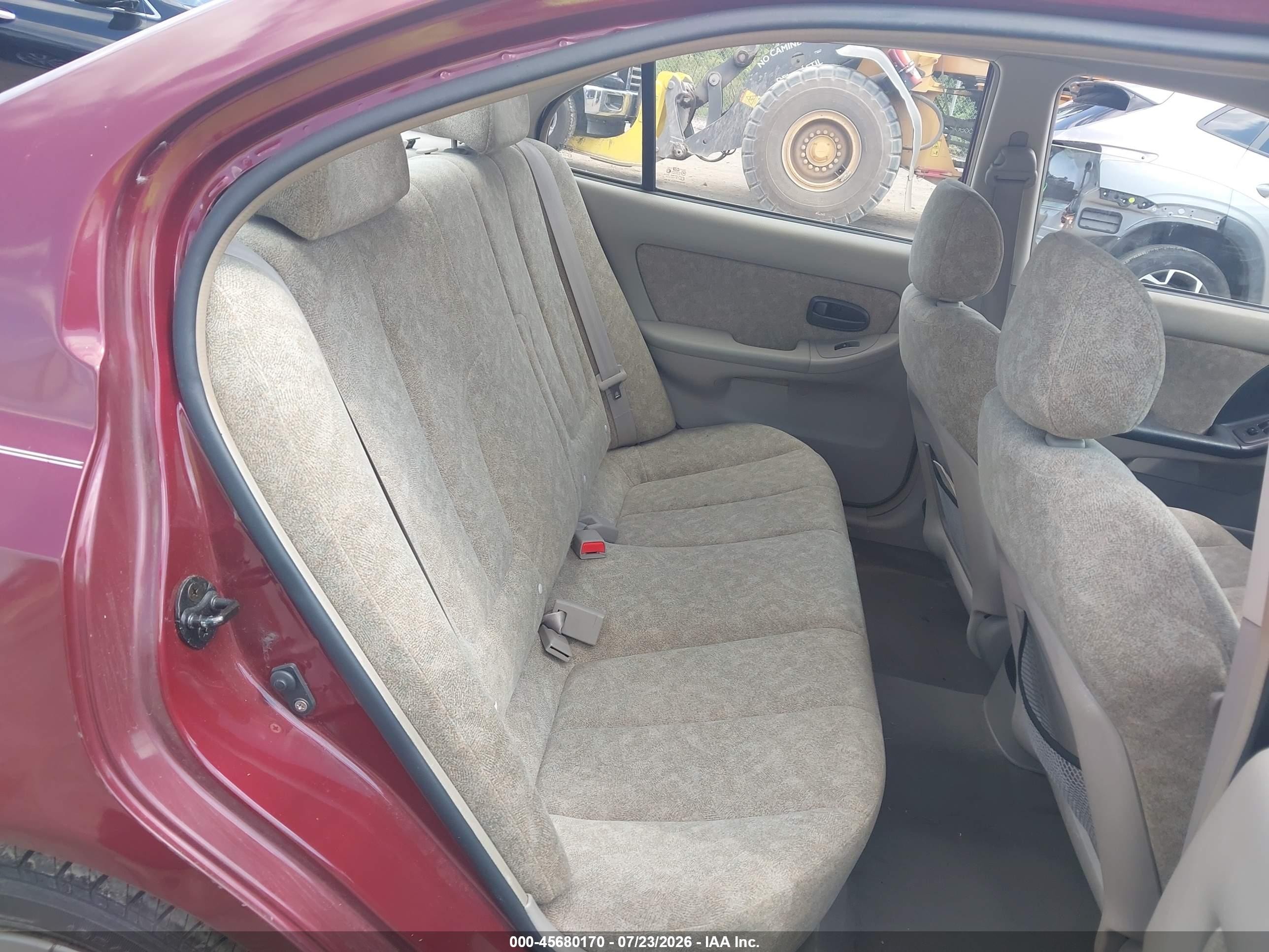 2002 Hyundai Elantra Gls Red vin: KMHDN45D42U259331