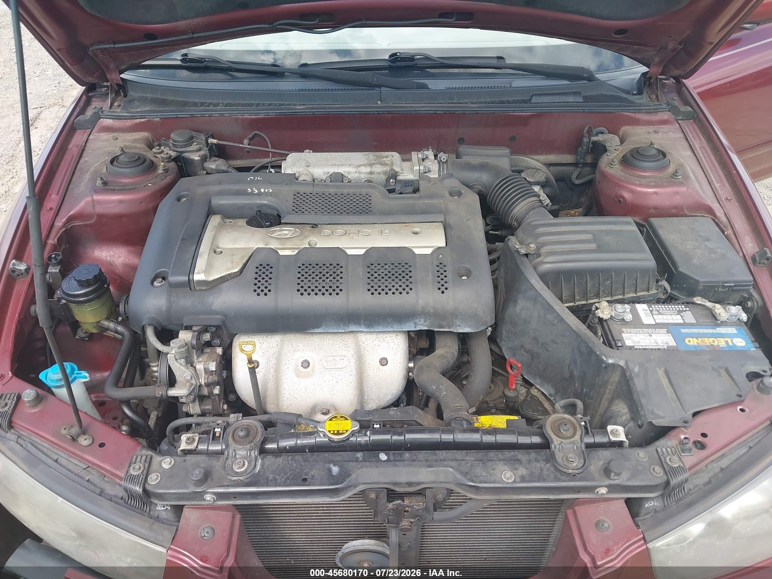 2002 Hyundai Elantra Gls Red vin: KMHDN45D42U259331