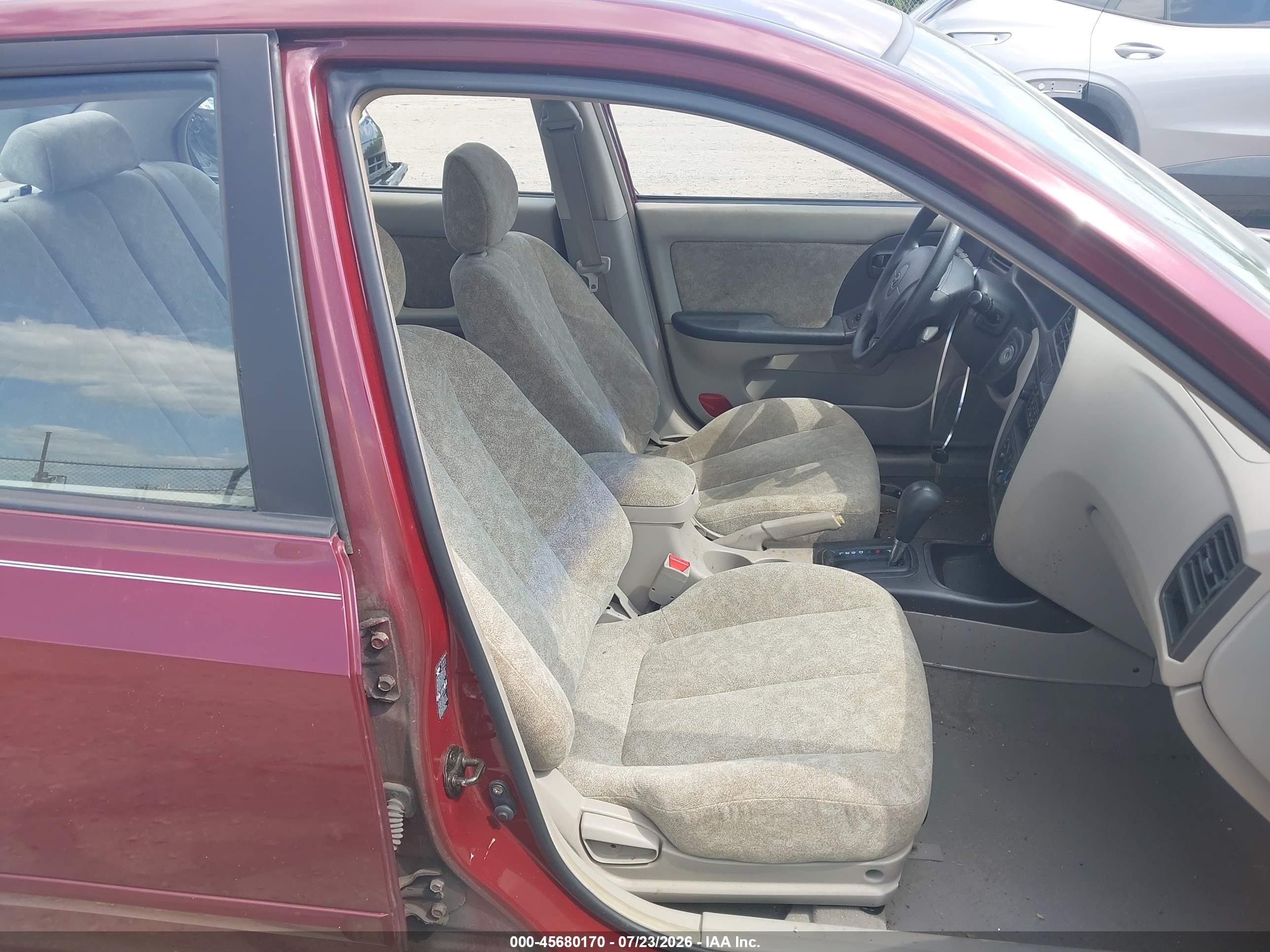 2002 Hyundai Elantra Gls Red vin: KMHDN45D42U259331