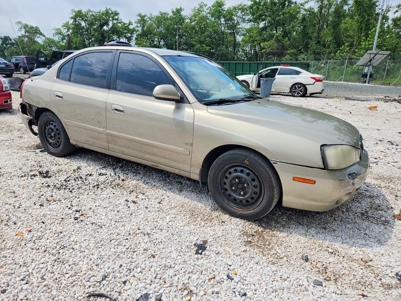 2002 Hyundai Elantra Gls Cream vin: KMHDN45D42U326719