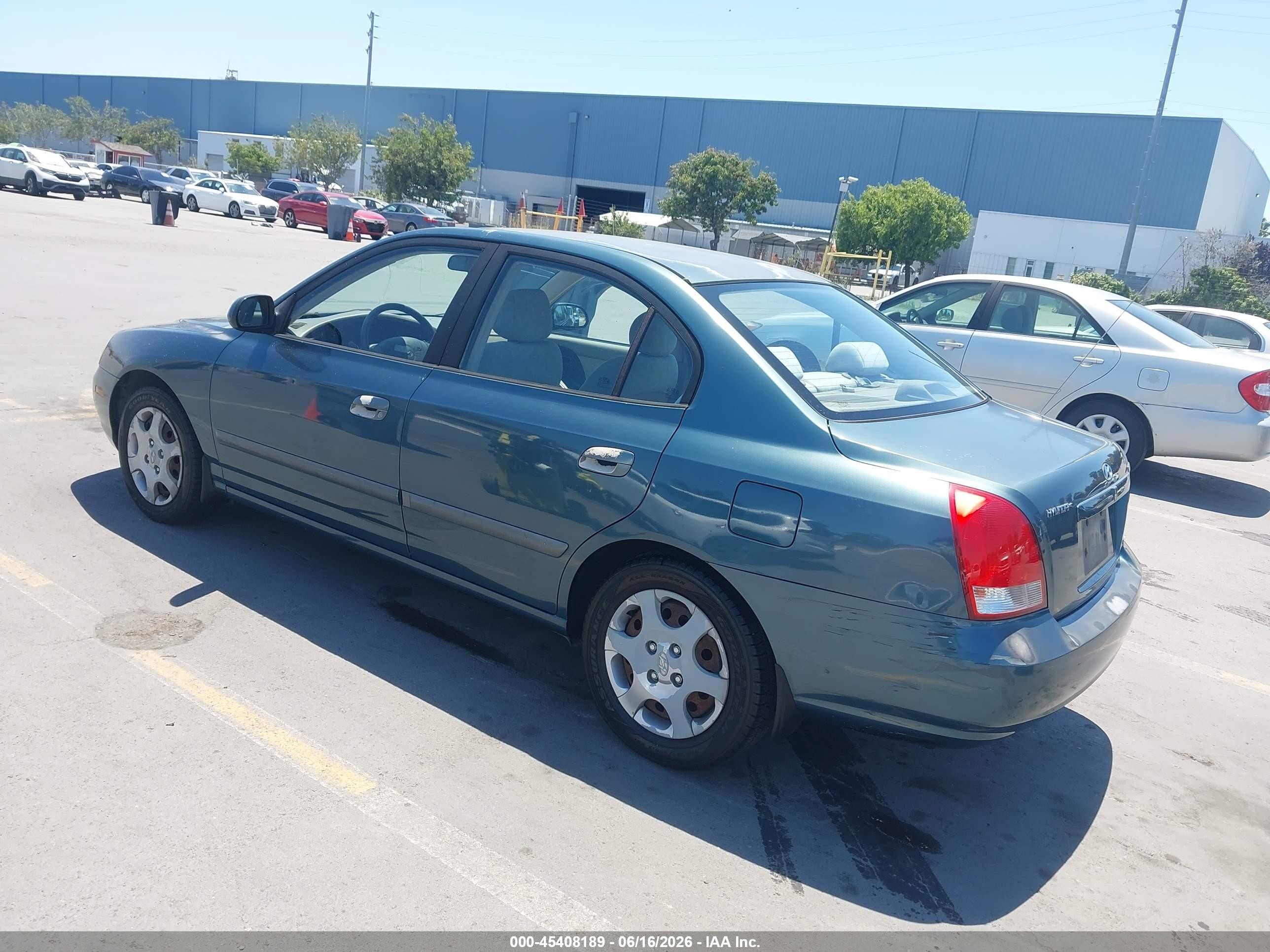 2002 Hyundai Elantra Gls Blue vin: KMHDN45D42U360563
