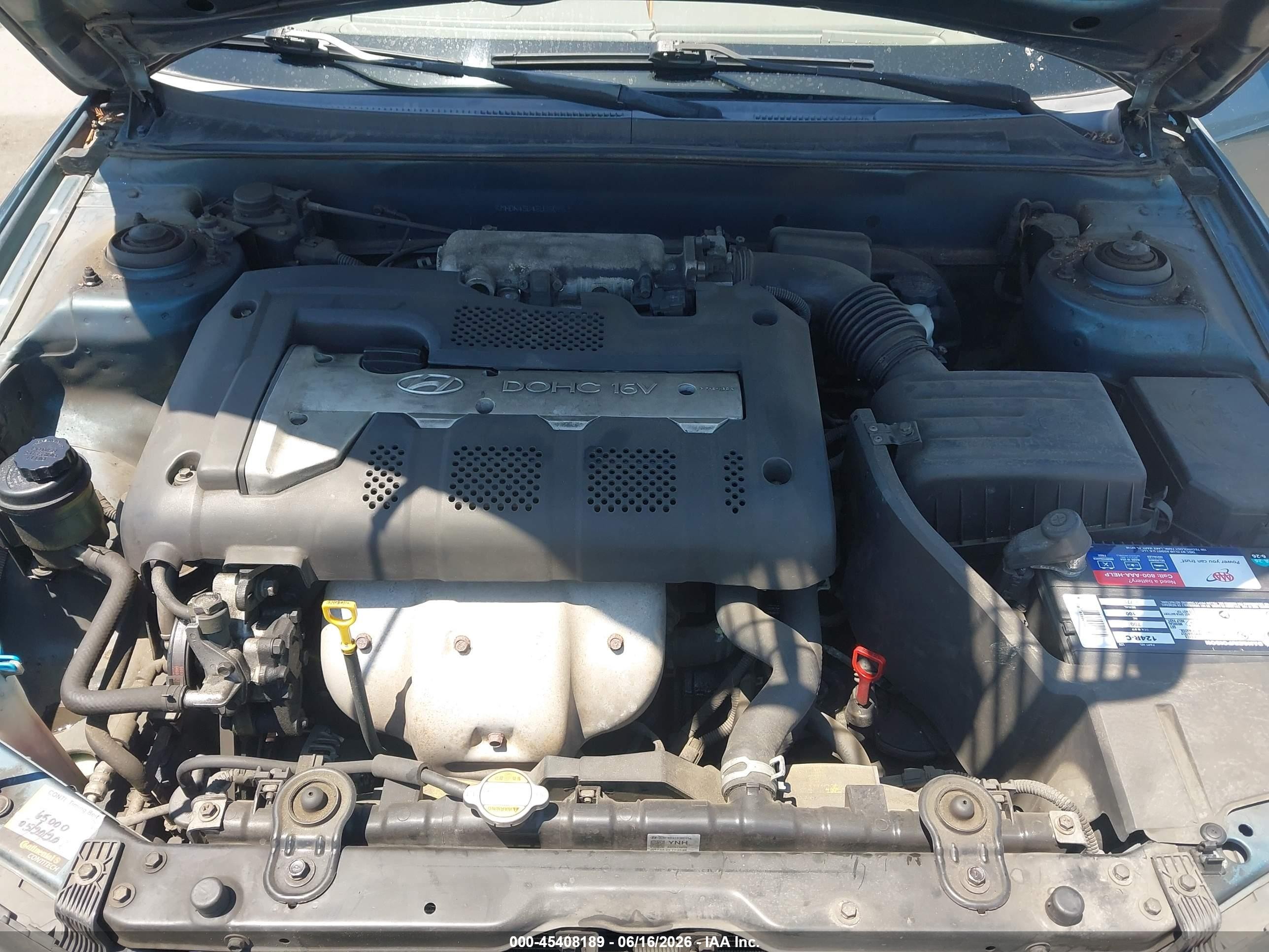 2002 Hyundai Elantra Gls Blue vin: KMHDN45D42U360563