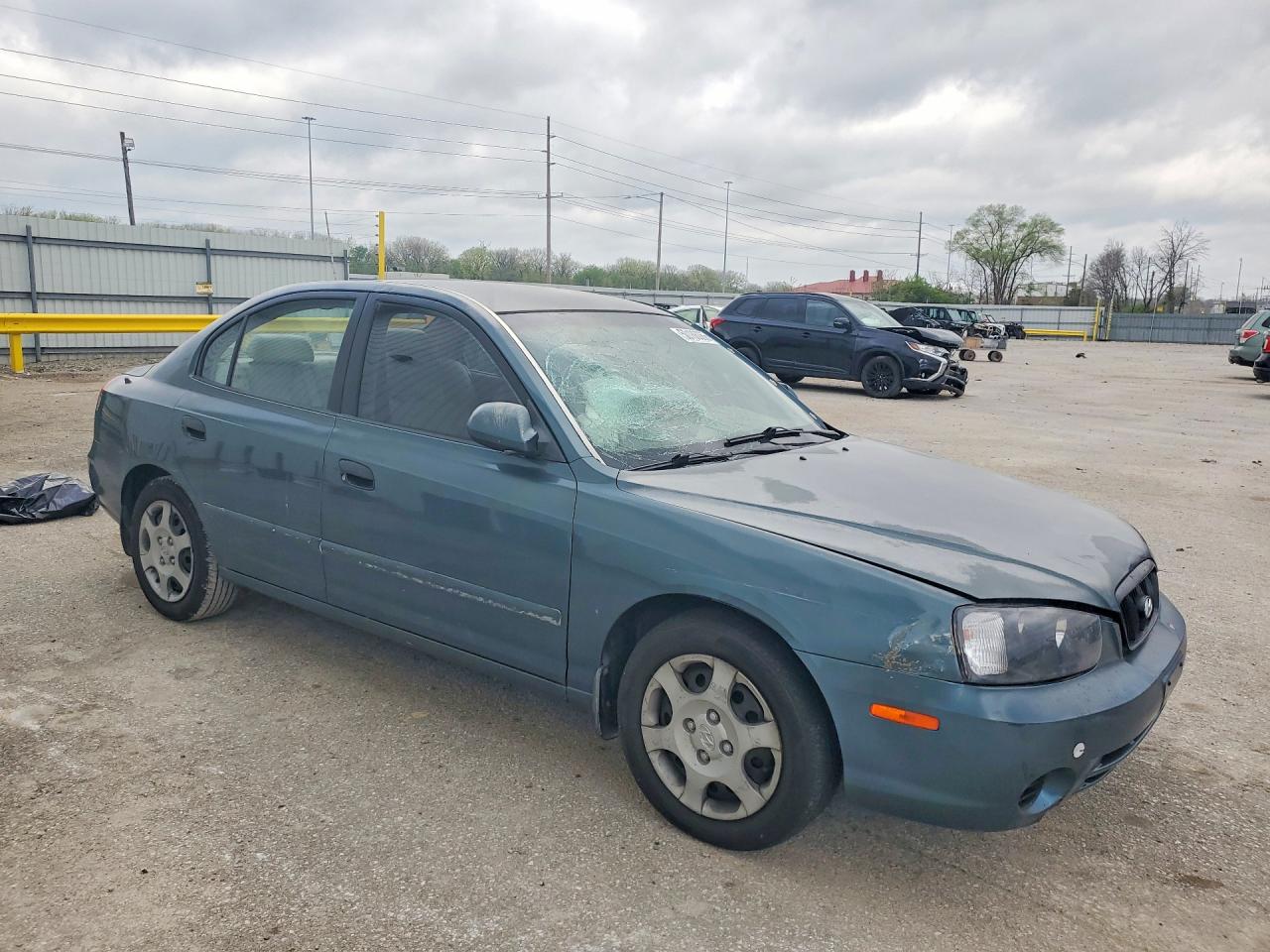 2002 Hyundai Elantra Gls Green vin: KMHDN45D42U422186