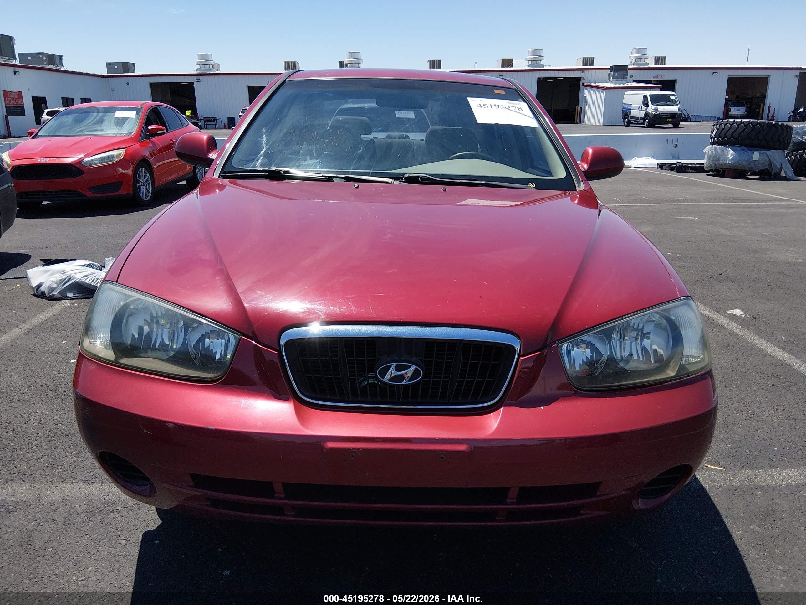 2003 Hyundai Elantra Gls/gt Maroon vin: KMHDN45D43U516280