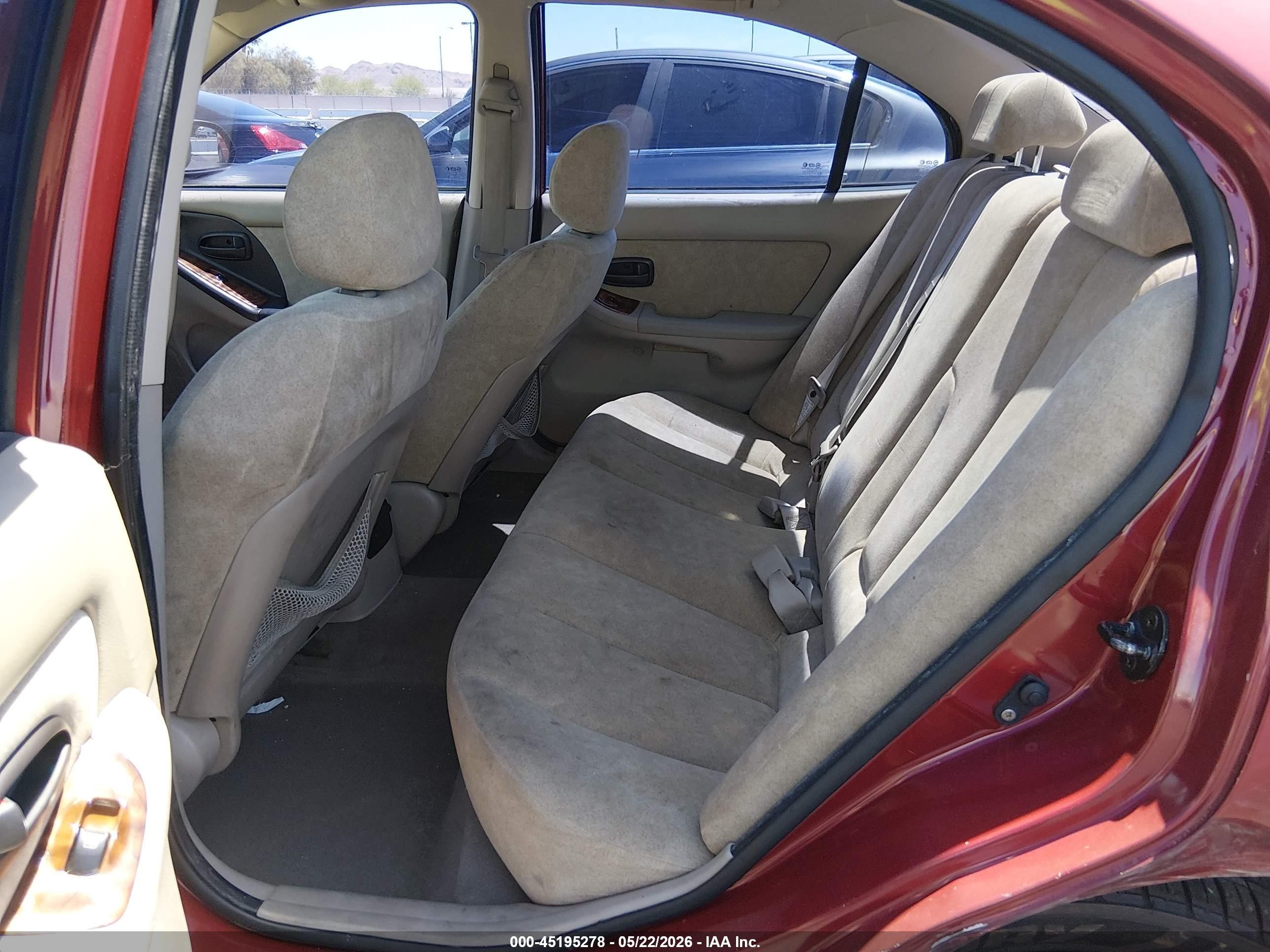 2003 Hyundai Elantra Gls/gt Maroon vin: KMHDN45D43U516280
