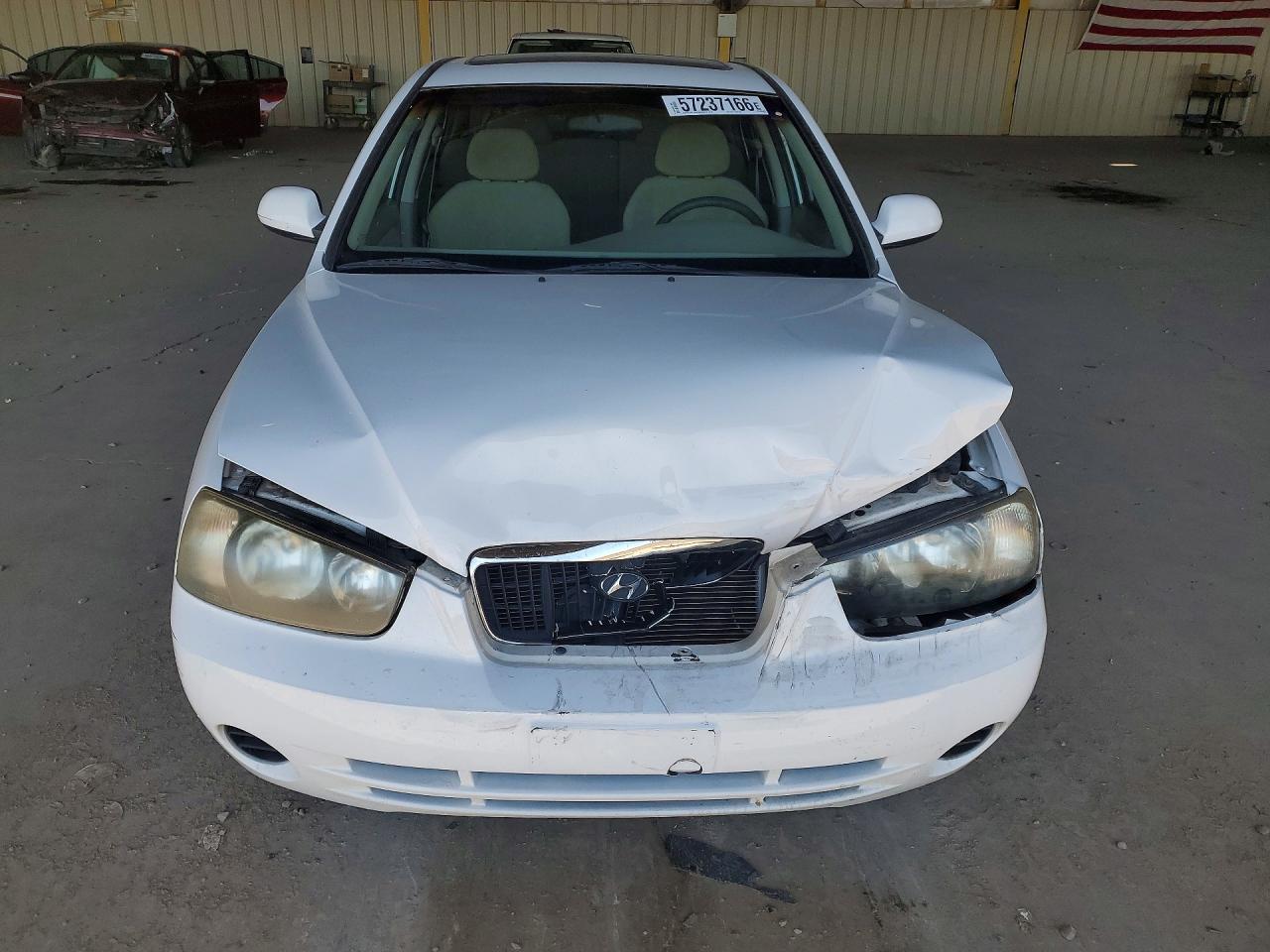 2003 Hyundai Elantra Gls White vin: KMHDN45D43U566788