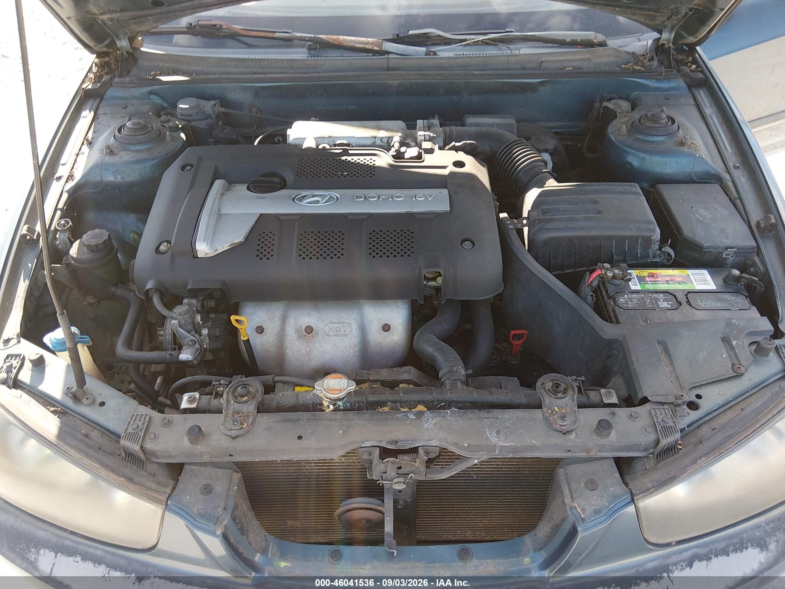 2003 Hyundai Elantra Gls/gt Зеленый vin: KMHDN45D43U579086