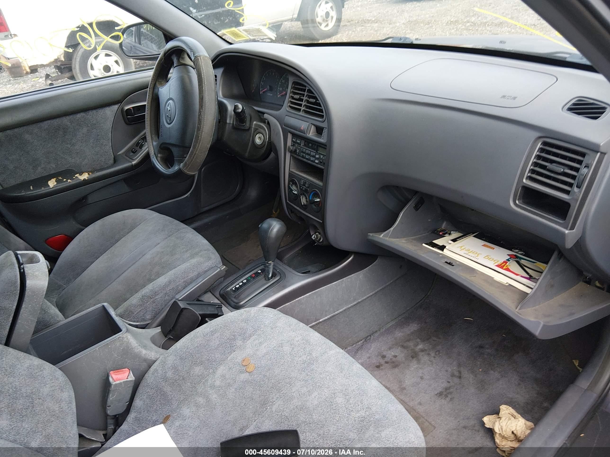 2001 Hyundai Elantra Gls Gray vin: KMHDN45D51U152660