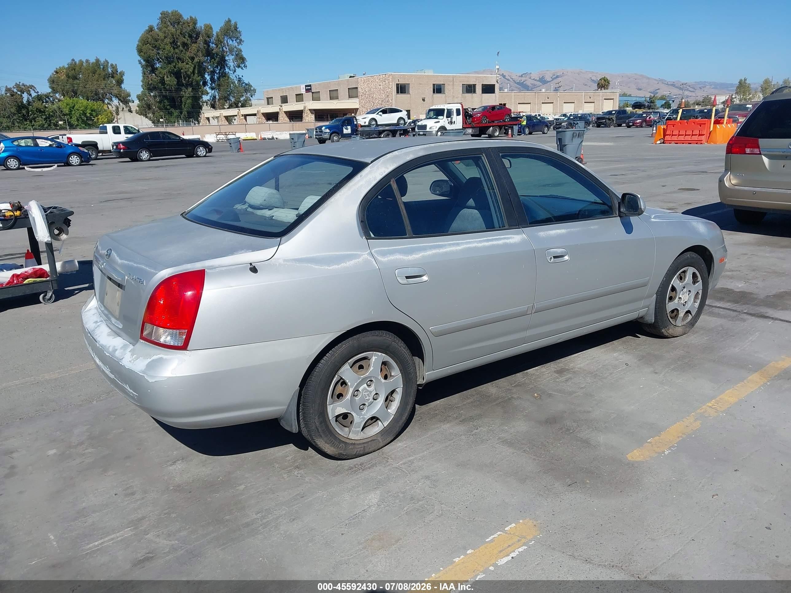 2002 Hyundai Elantra Gls Gray vin: KMHDN45D52U251061