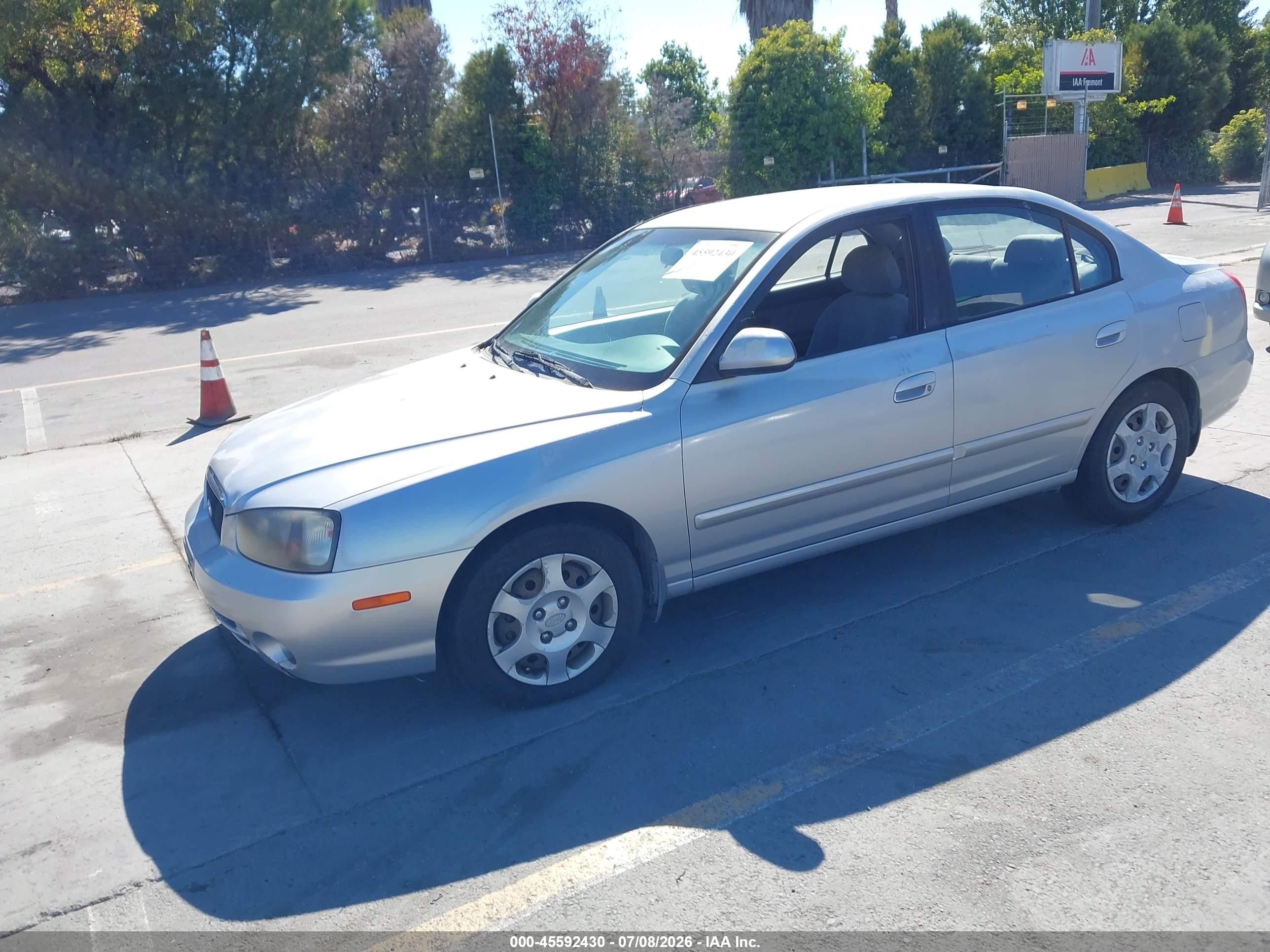 2002 Hyundai Elantra Gls Gray vin: KMHDN45D52U251061
