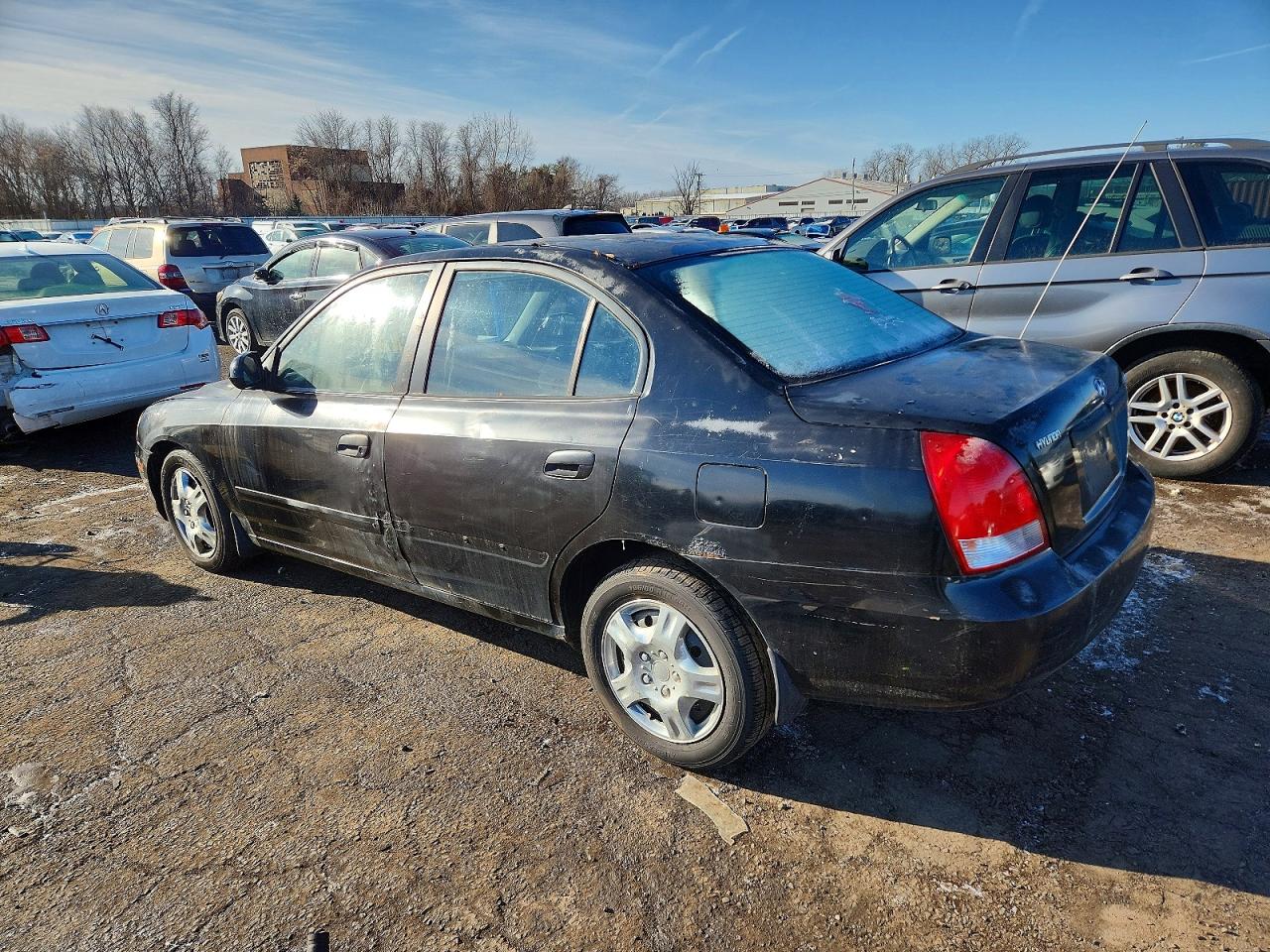 2003 Hyundai Elantra Gls Black vin: KMHDN45D53U531094
