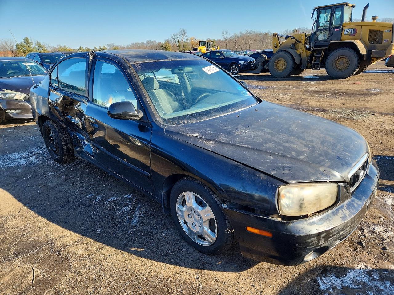 2003 Hyundai Elantra Gls Black vin: KMHDN45D53U531094