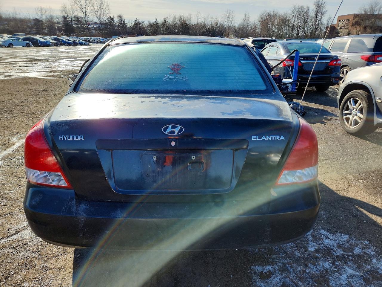 2003 Hyundai Elantra Gls Black vin: KMHDN45D53U531094