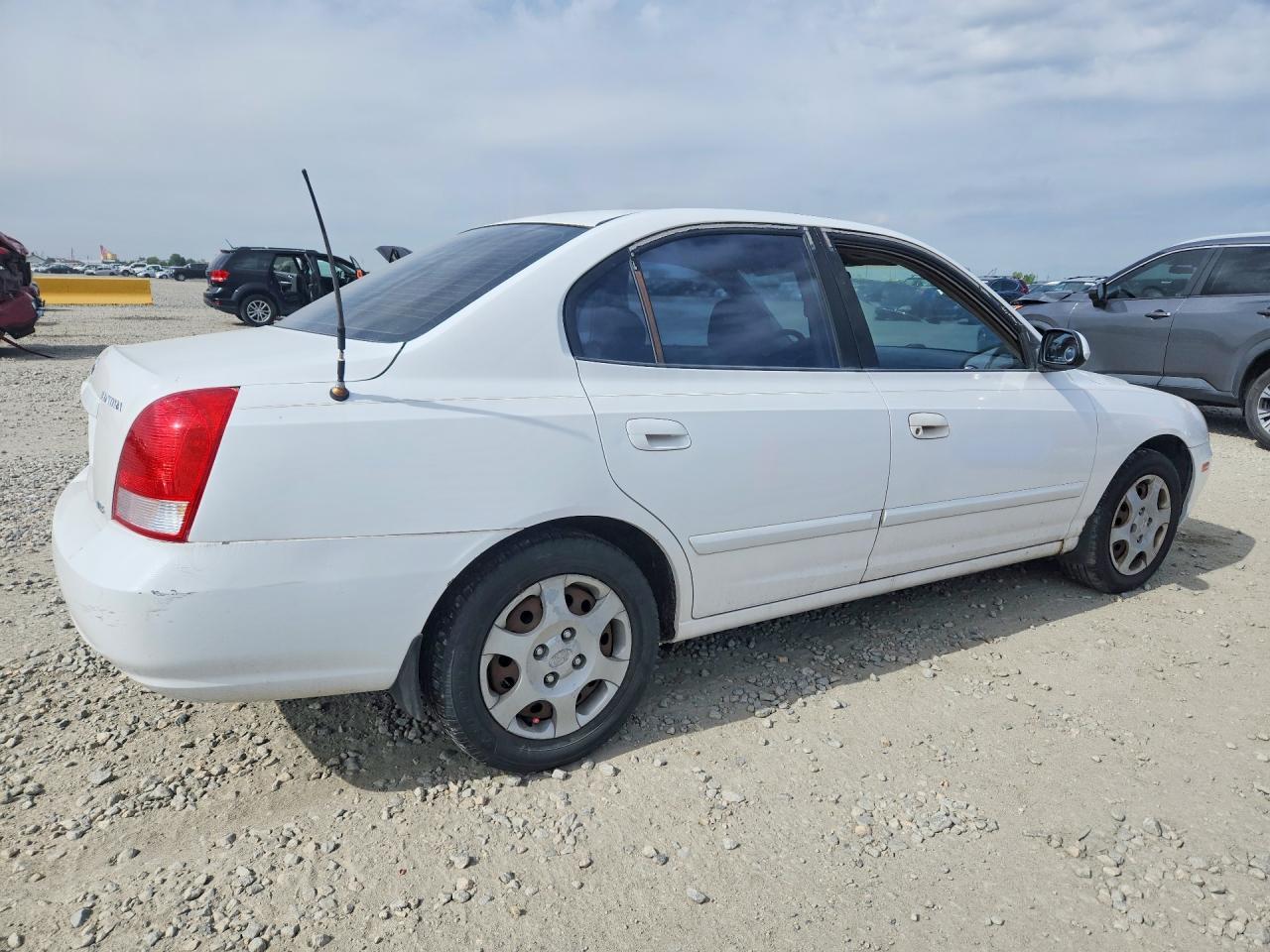 2001 Hyundai Elantra Gls White vin: KMHDN45D61U026999