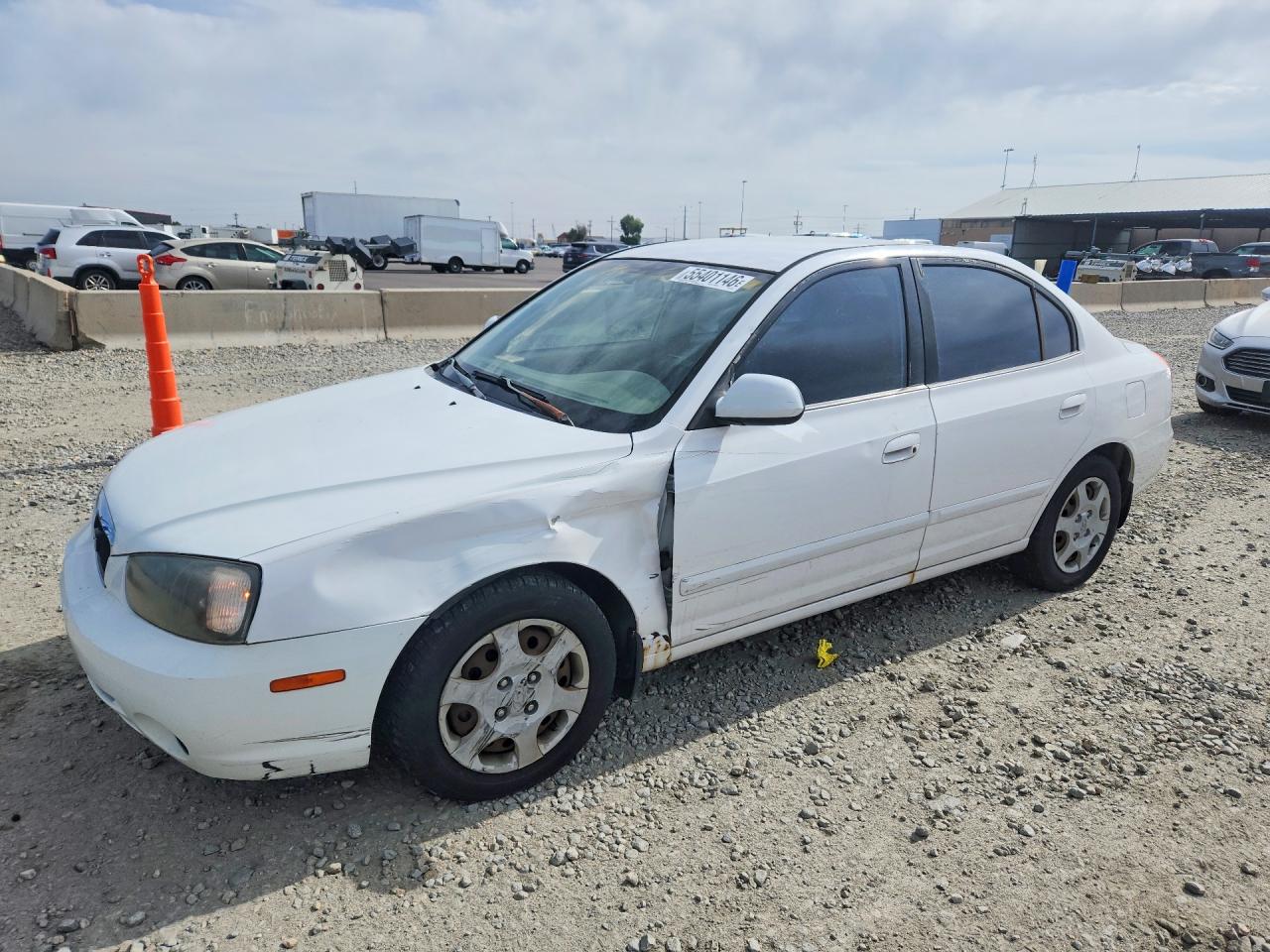 2001 Hyundai Elantra Gls White vin: KMHDN45D61U026999