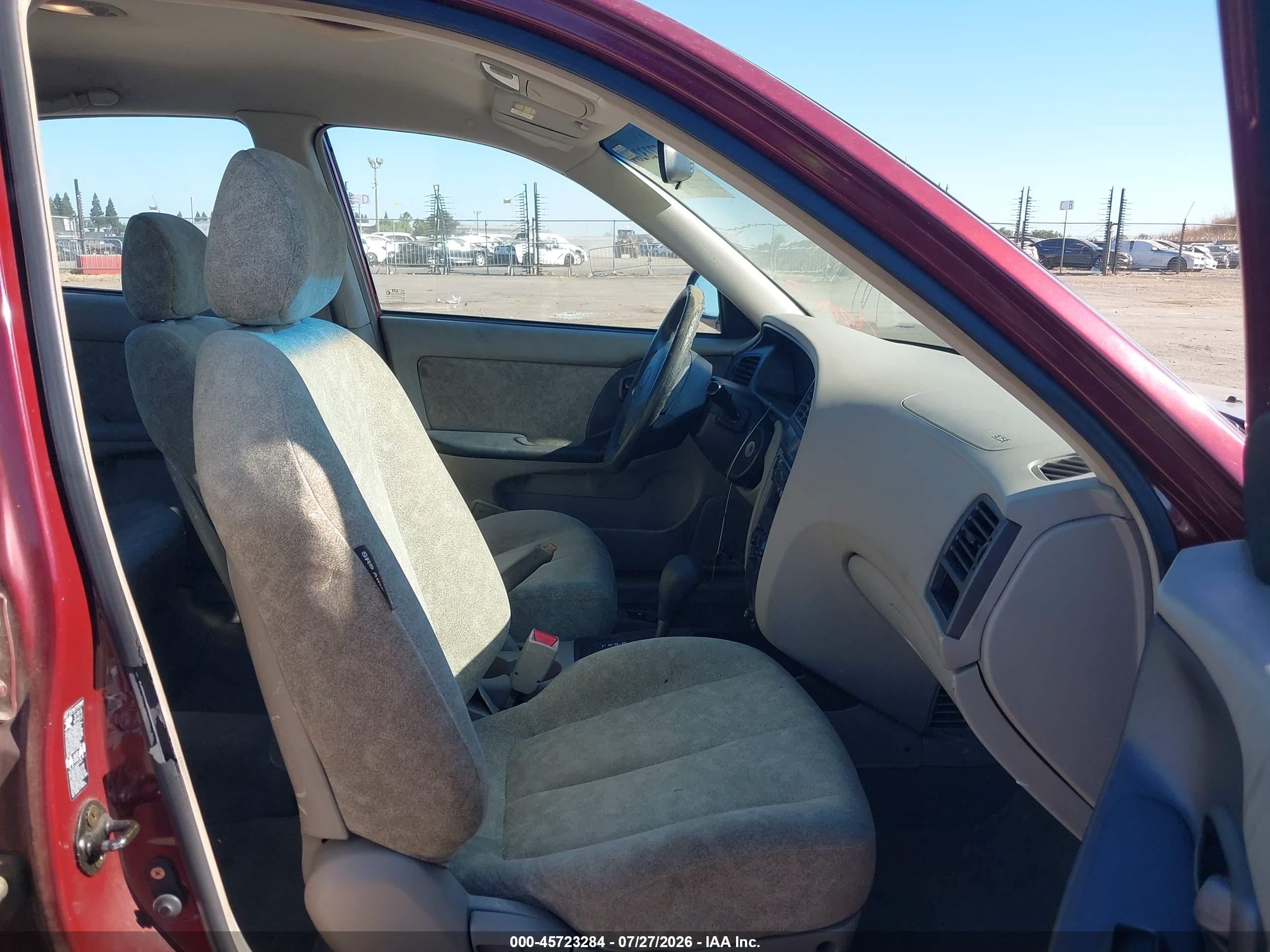 2001 Hyundai Elantra Gls Burgundy vin: KMHDN45D61U160895