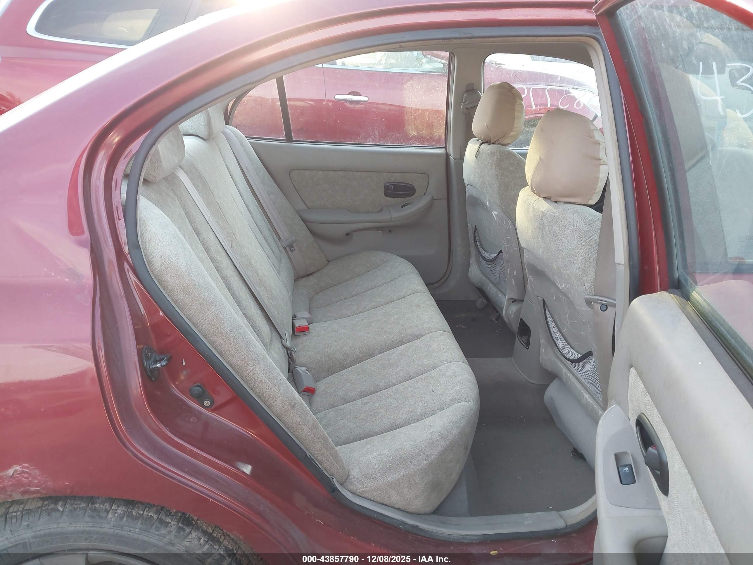 2002 Hyundai Elantra Gls Maroon vin: KMHDN45D62U326656