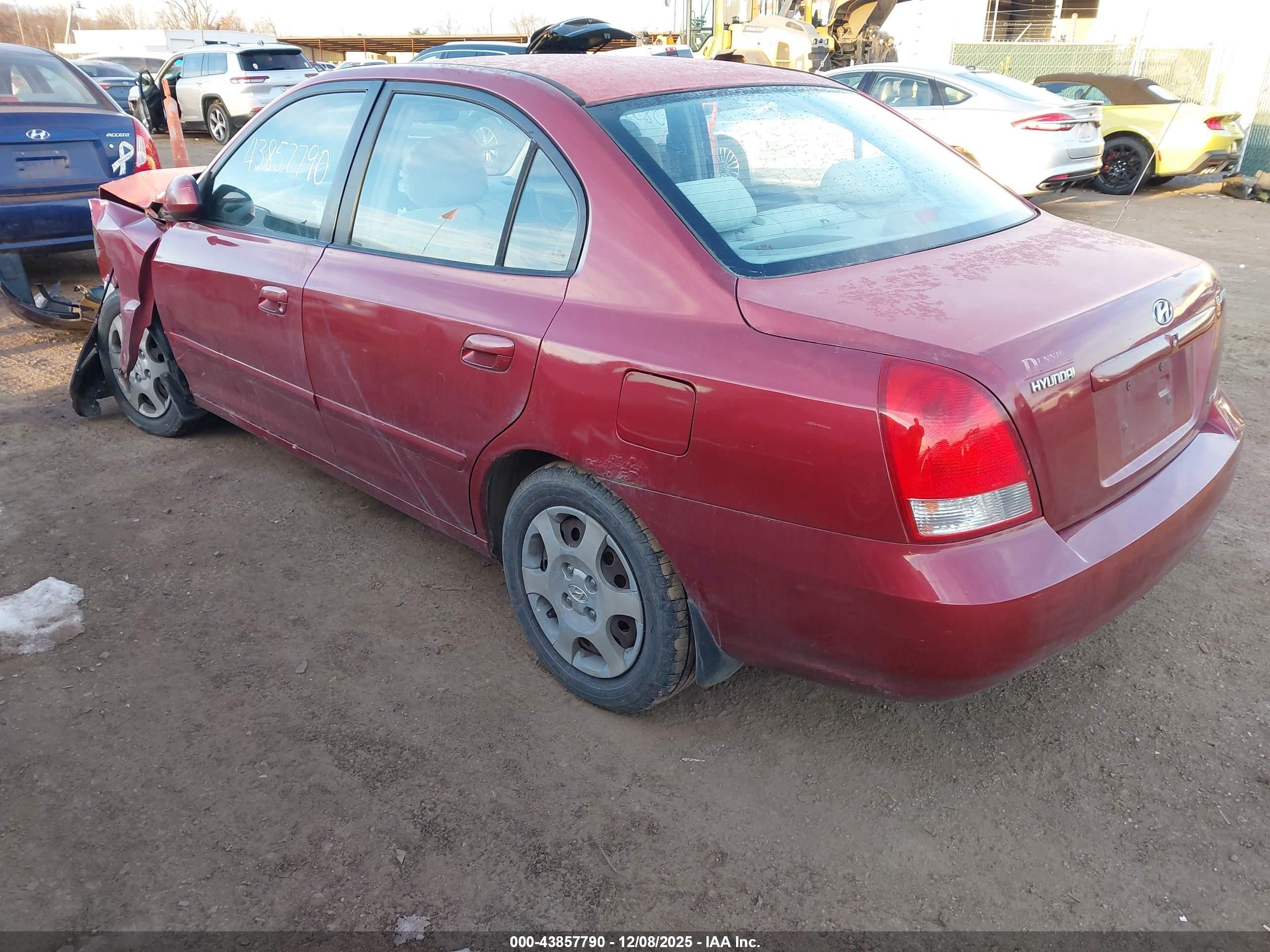 2002 Hyundai Elantra Gls Maroon vin: KMHDN45D62U326656