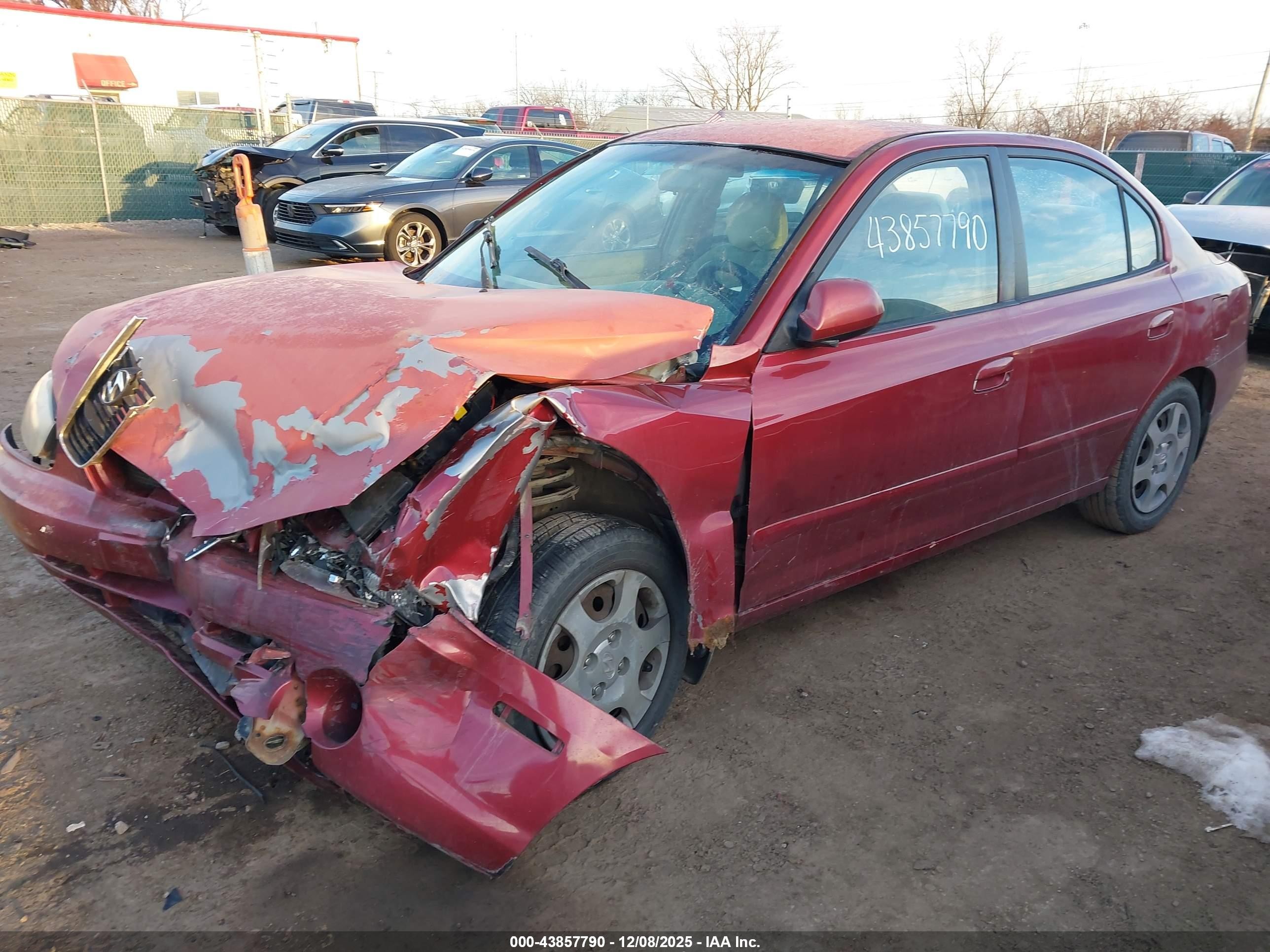 2002 Hyundai Elantra Gls Maroon vin: KMHDN45D62U326656
