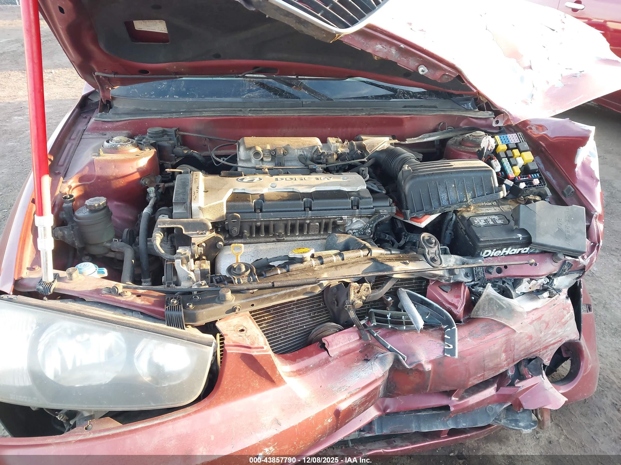 2002 Hyundai Elantra Gls Maroon vin: KMHDN45D62U326656