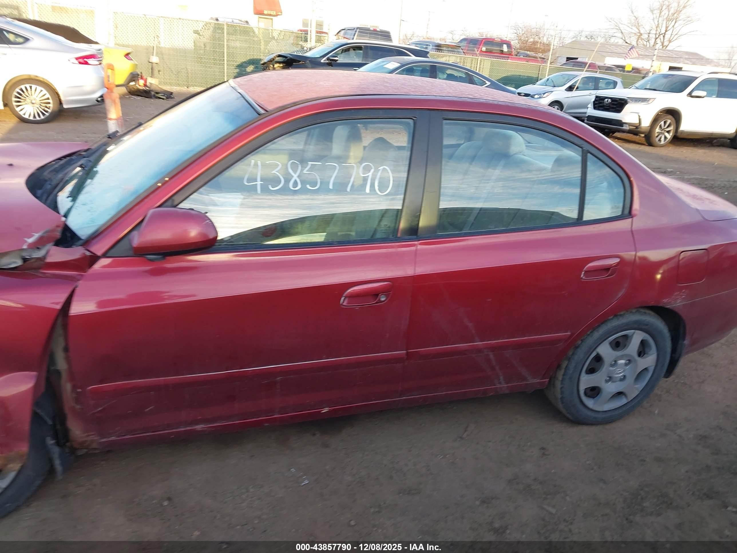 2002 Hyundai Elantra Gls Maroon vin: KMHDN45D62U326656