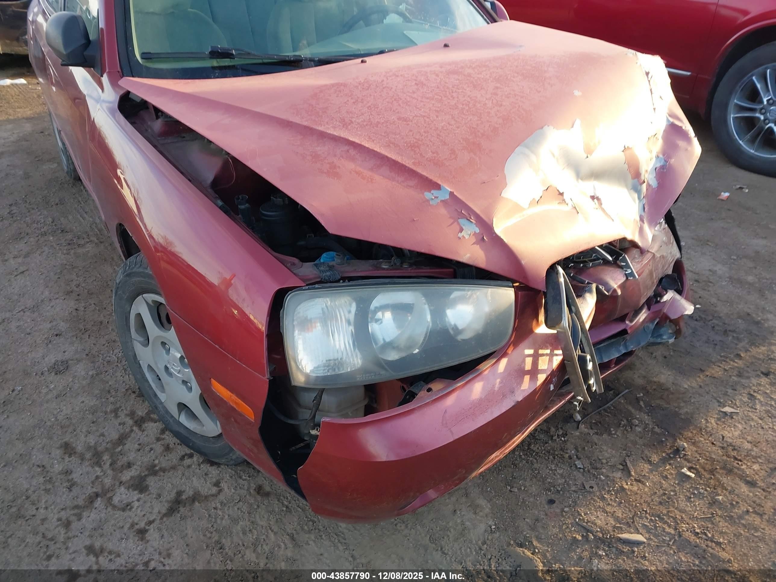 2002 Hyundai Elantra Gls Maroon vin: KMHDN45D62U326656