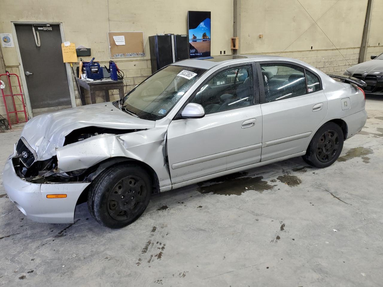 2002 Hyundai Elantra Gls White vin: KMHDN45D62U409231