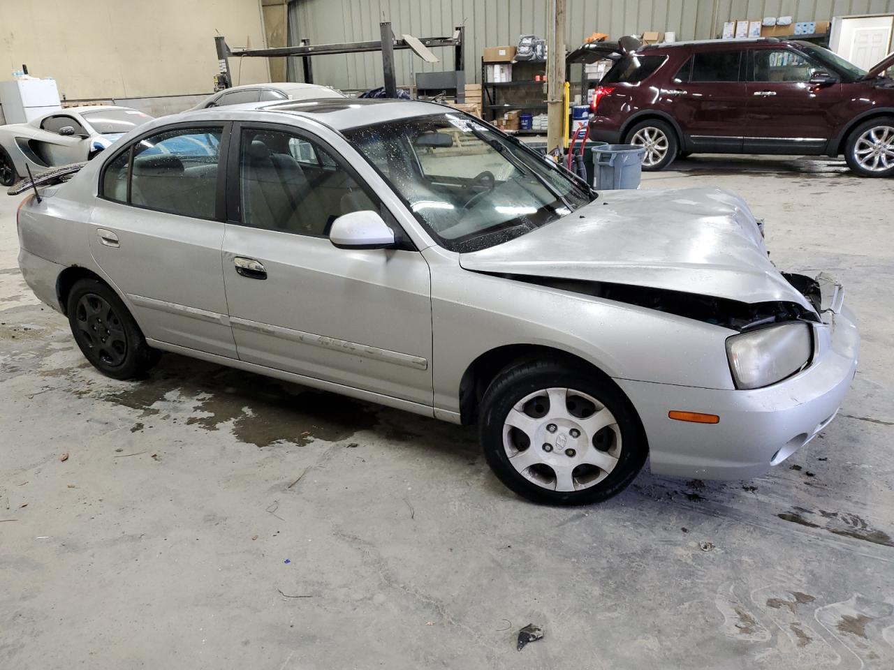 2002 Hyundai Elantra Gls White vin: KMHDN45D62U409231