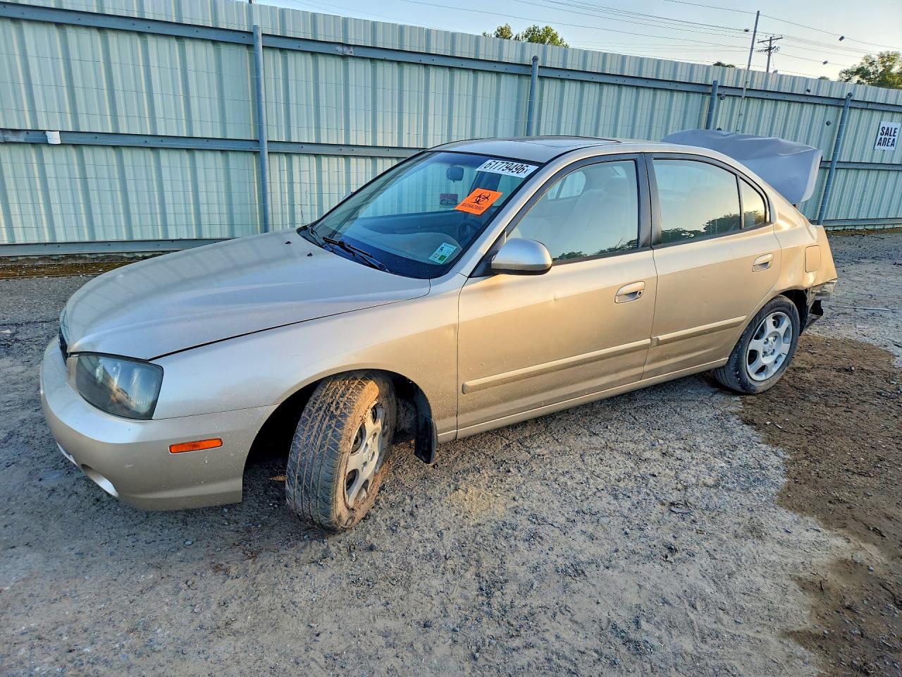 2003 Hyundai Elantra Gls Gold vin: KMHDN45D63U499207