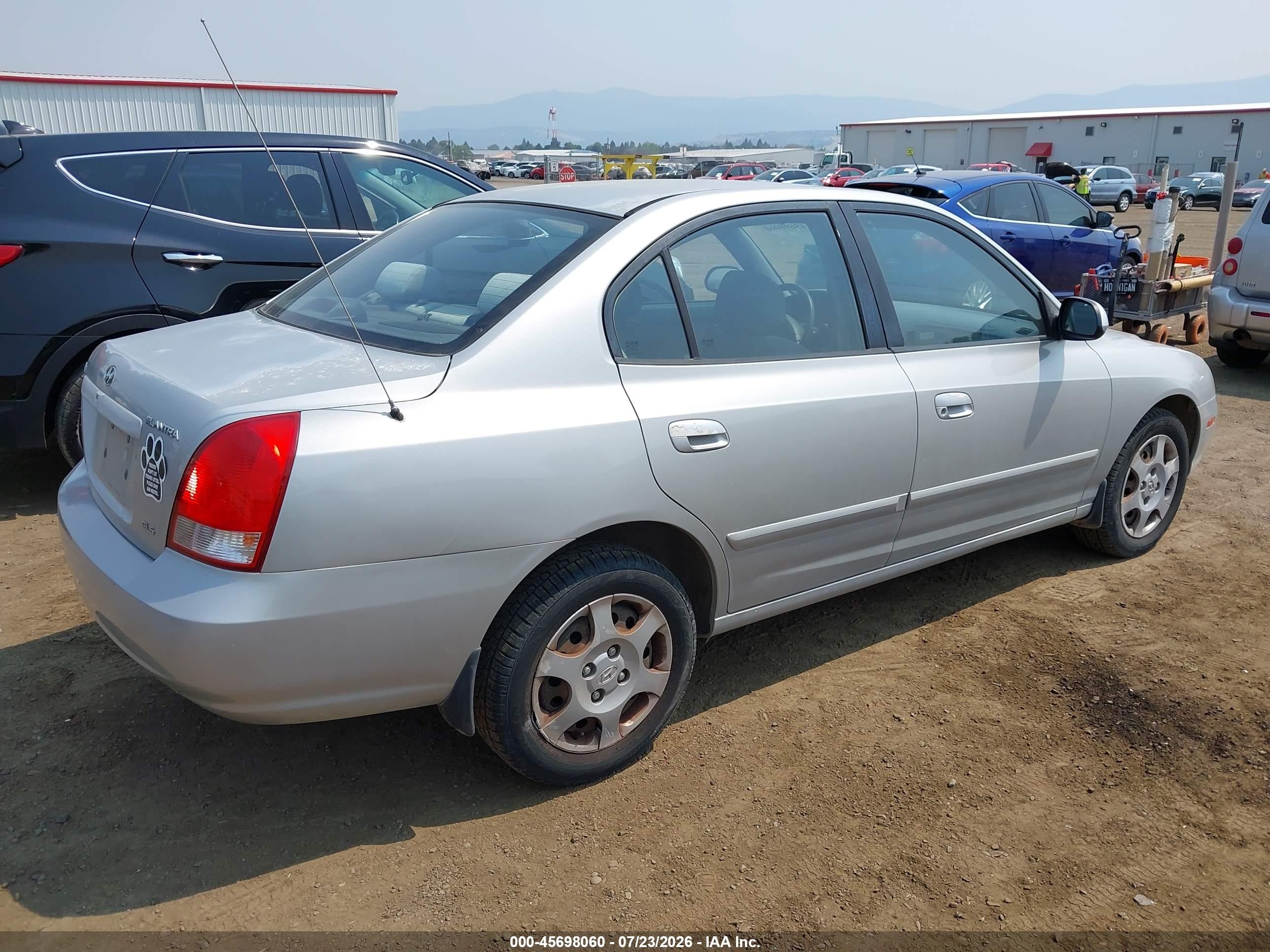 2003 Hyundai Elantra Gls/gt Silver vin: KMHDN45D63U507645