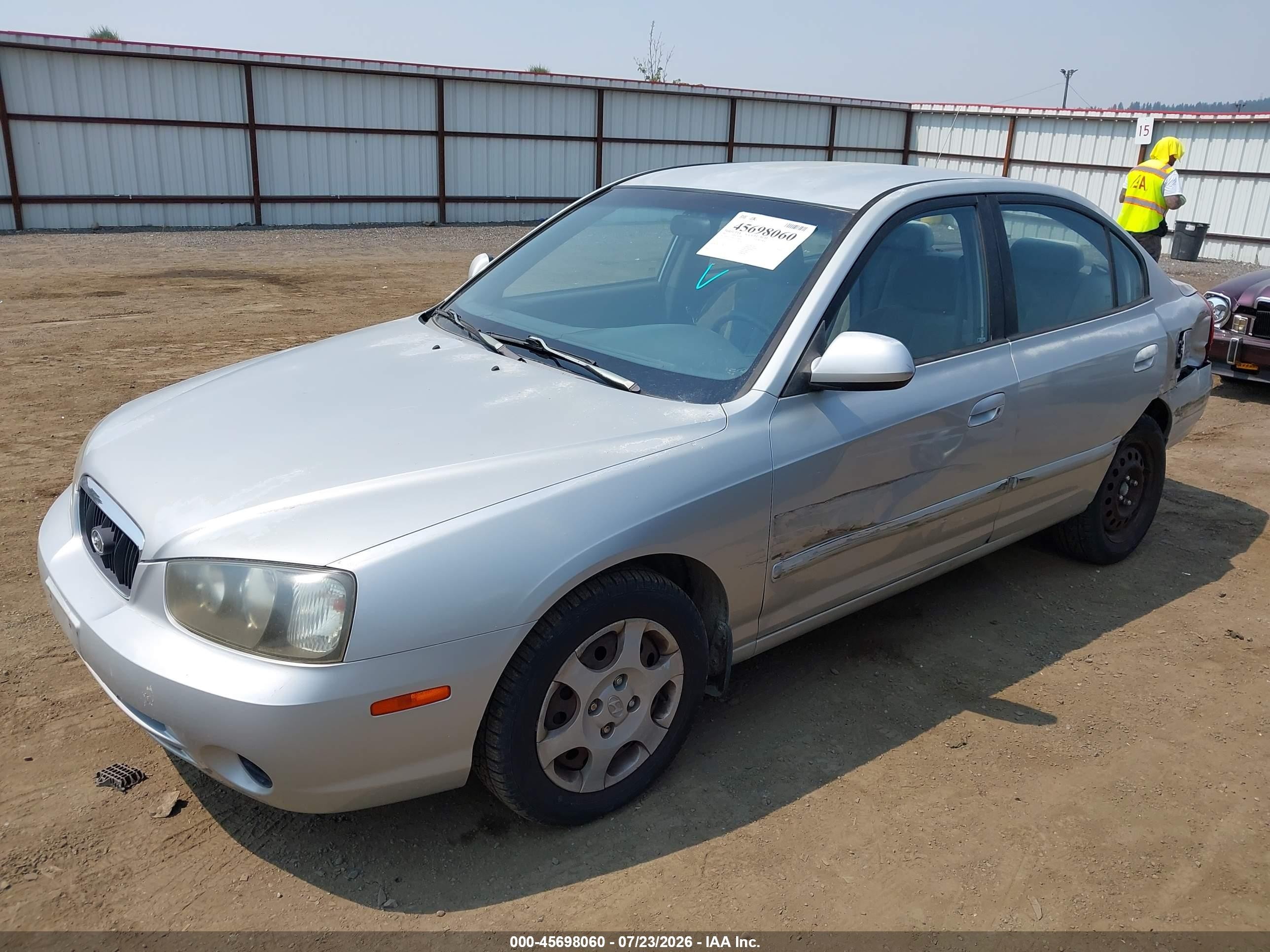 2003 Hyundai Elantra Gls/gt Silver vin: KMHDN45D63U507645
