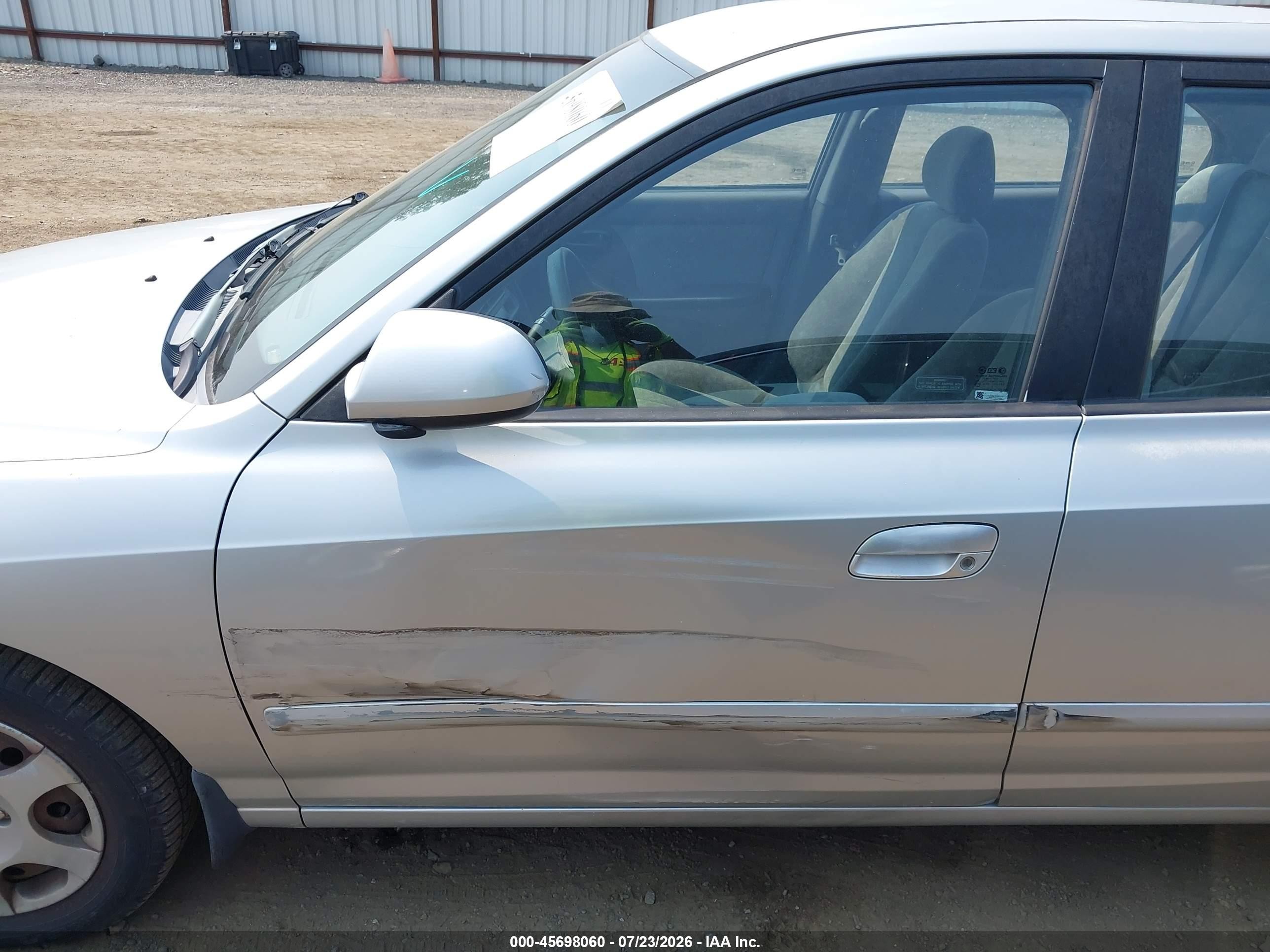 2003 Hyundai Elantra Gls/gt Silver vin: KMHDN45D63U507645