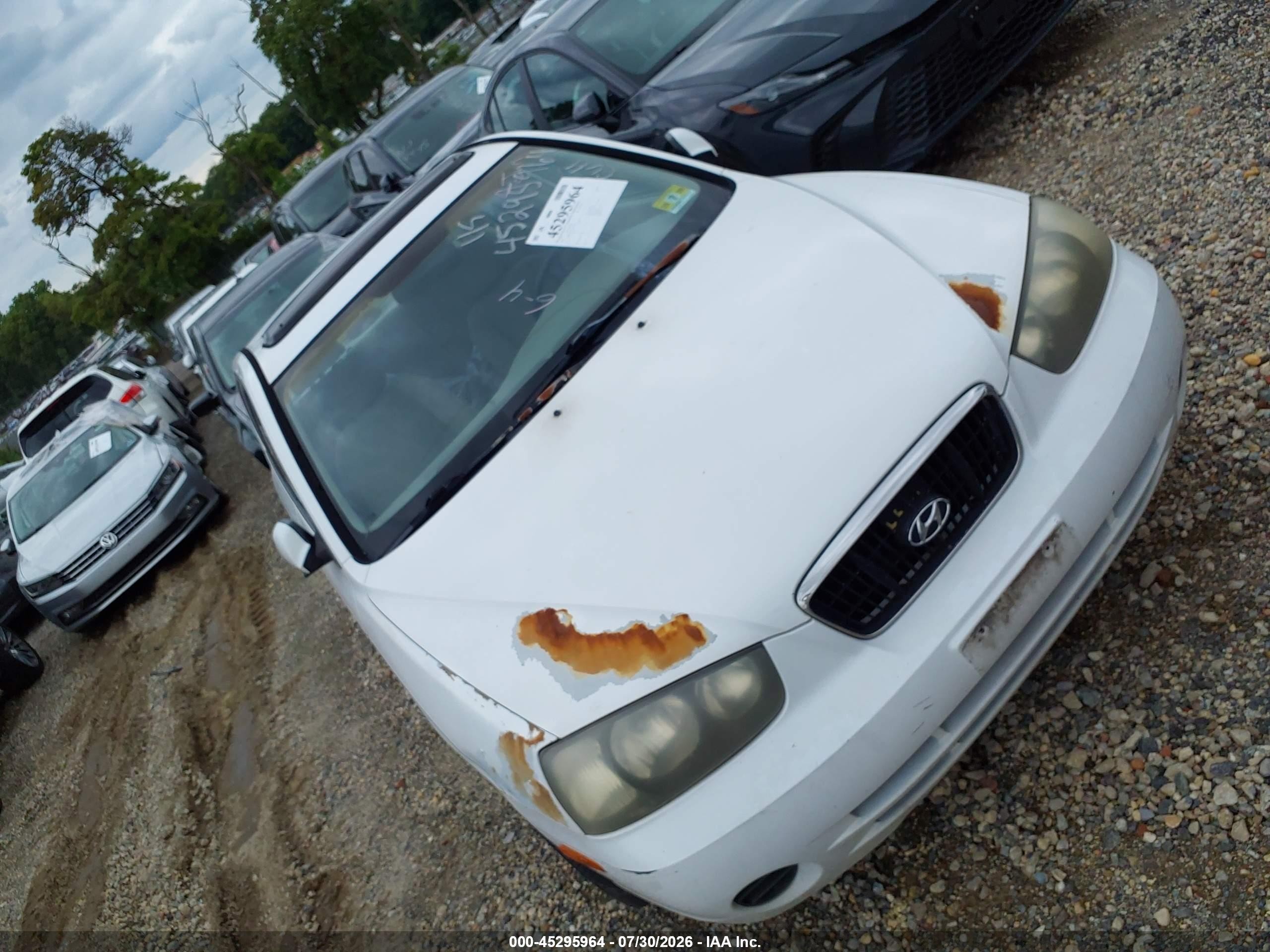 2002 Hyundai Elantra Gls White vin: KMHDN45D72U304214