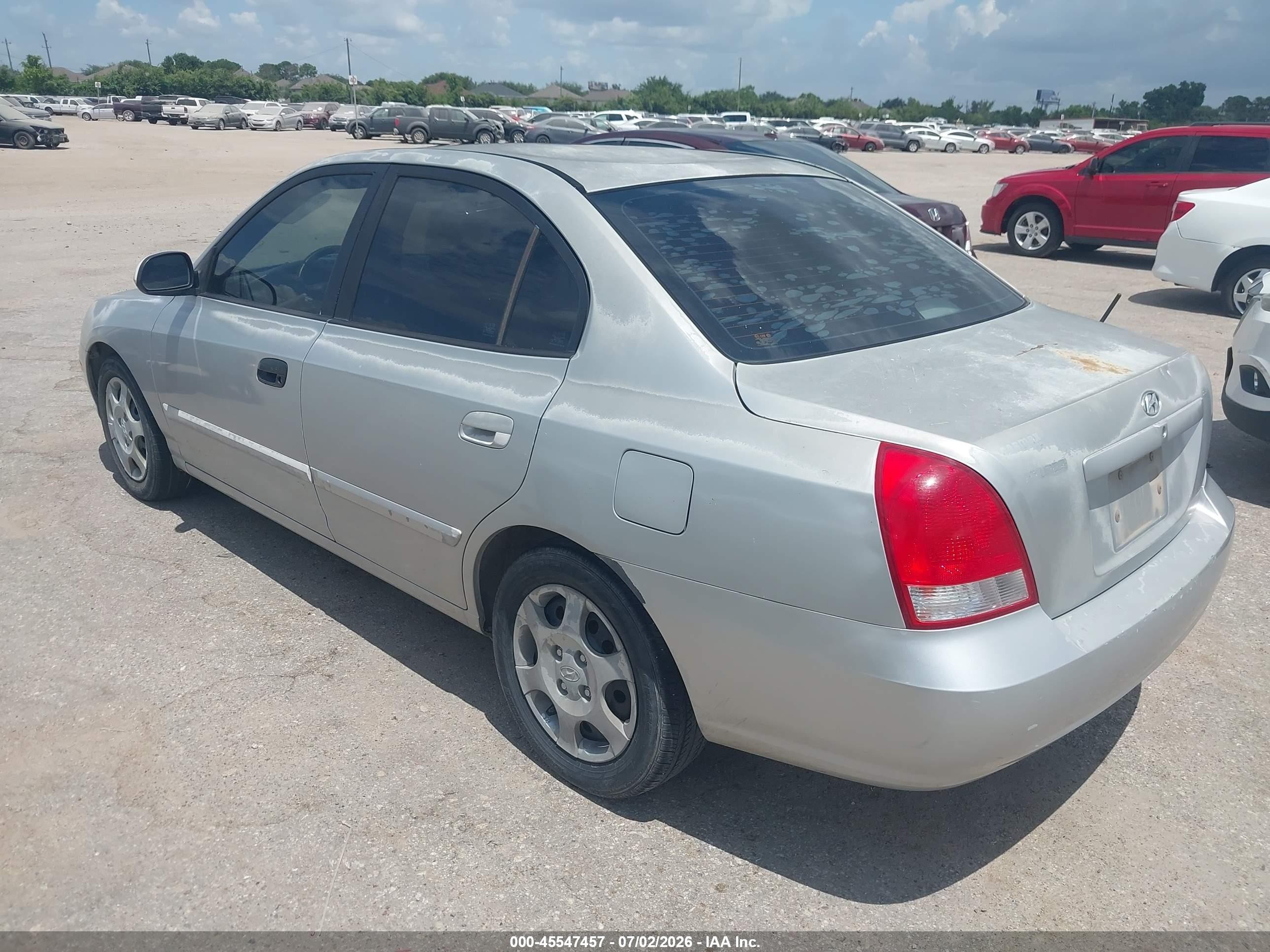 2003 Hyundai Elantra Gls/gt Серебряный vin: KMHDN45D73U552254