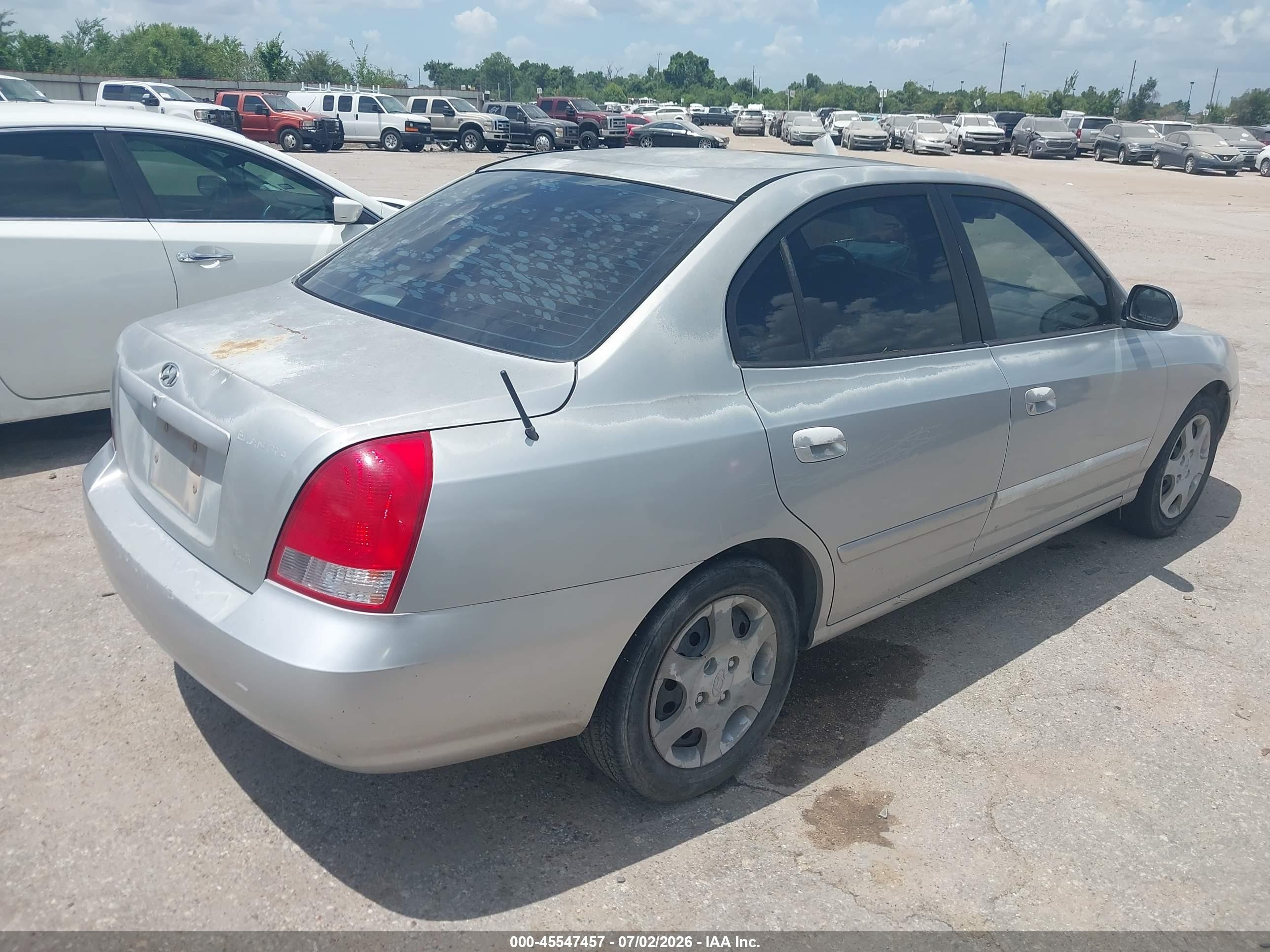 2003 Hyundai Elantra Gls/gt Серебряный vin: KMHDN45D73U552254