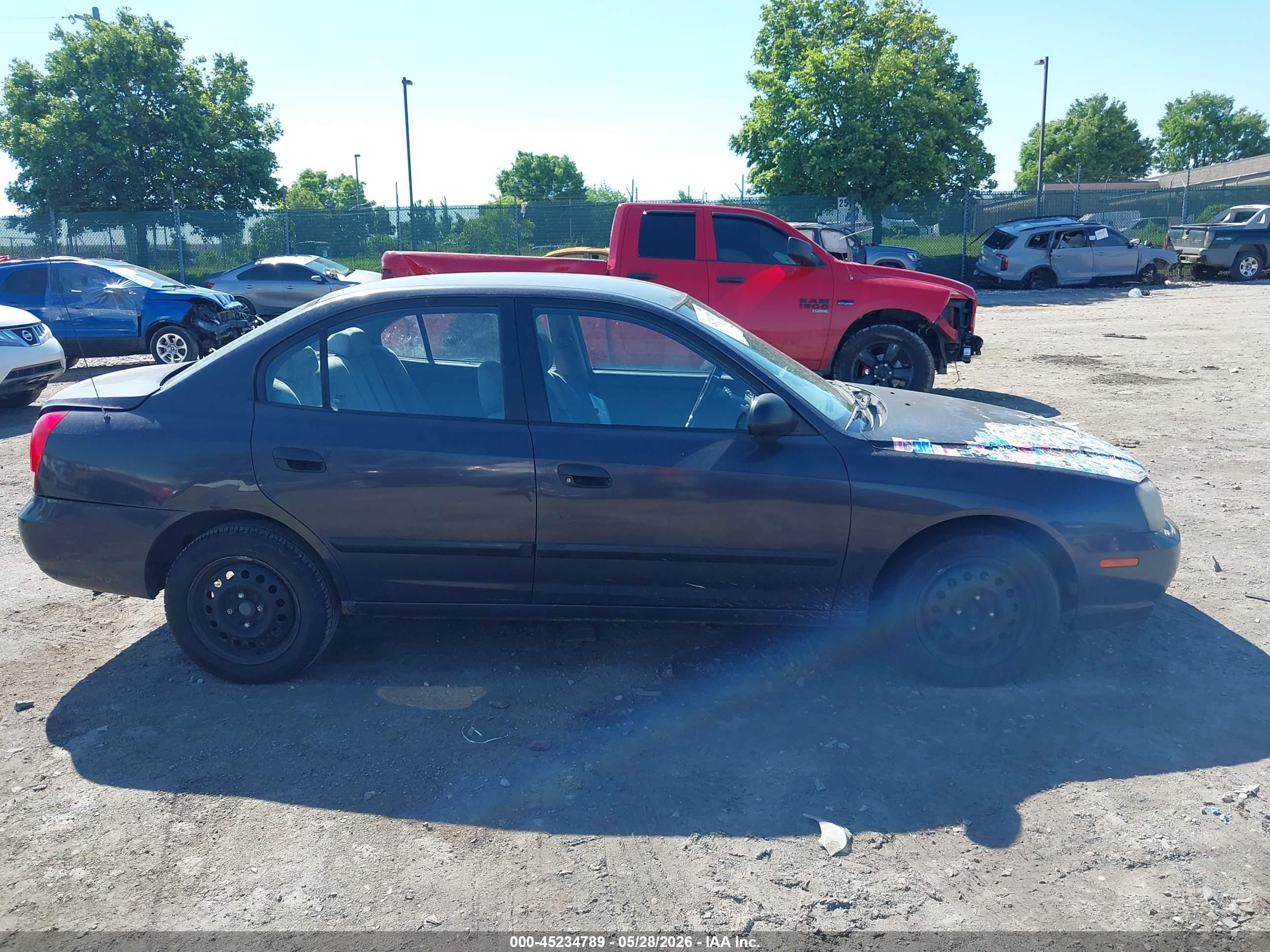 2003 Hyundai Elantra Gls/gt Black vin: KMHDN45D73U604661