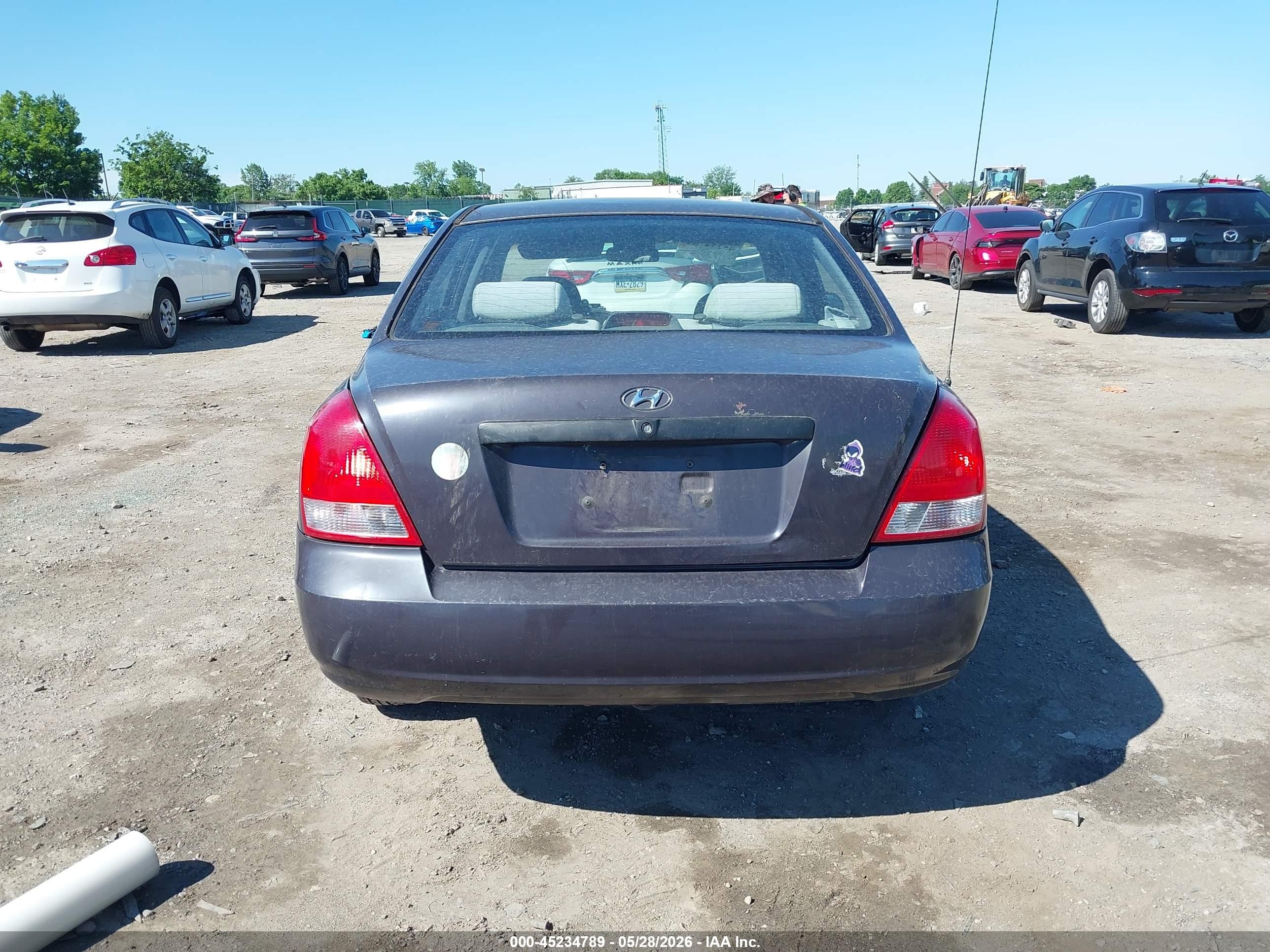 2003 Hyundai Elantra Gls/gt Black vin: KMHDN45D73U604661