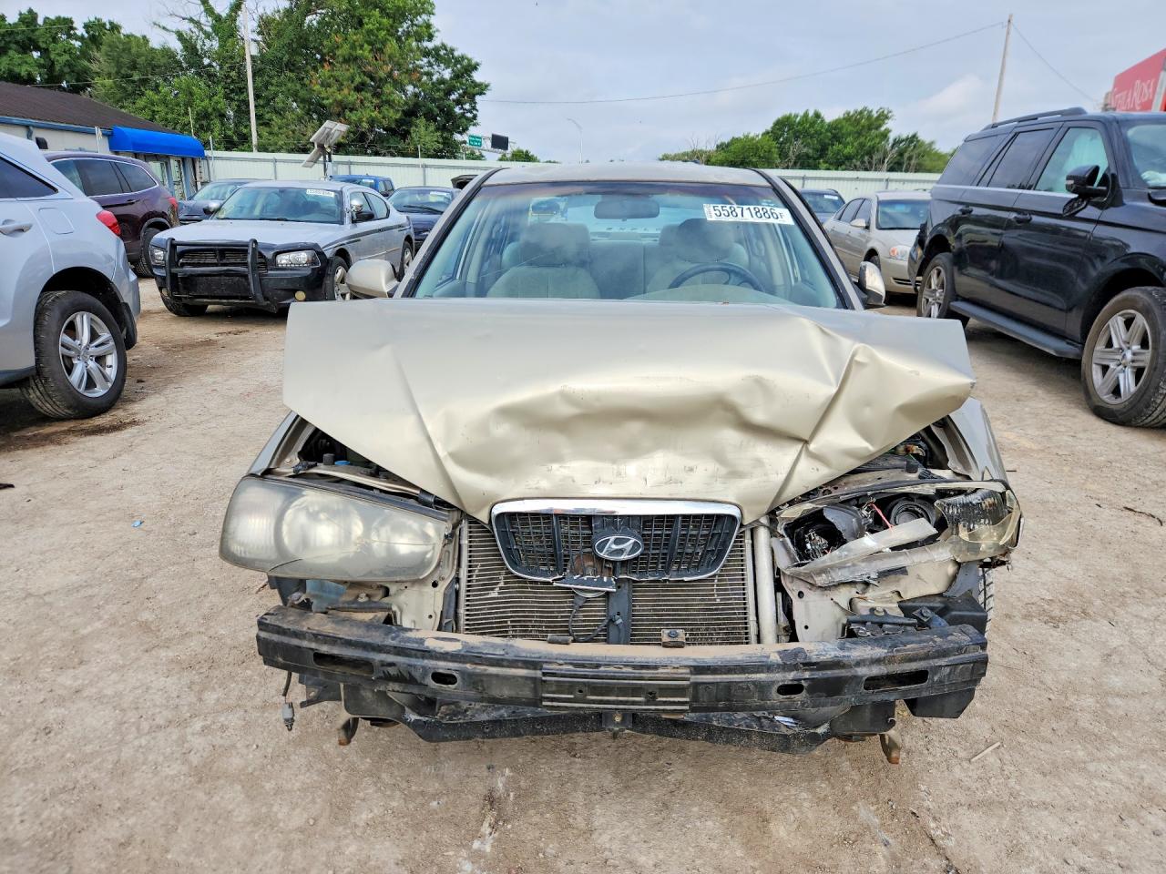 2003 Hyundai Elantra Gls Tan vin: KMHDN45D83U473840